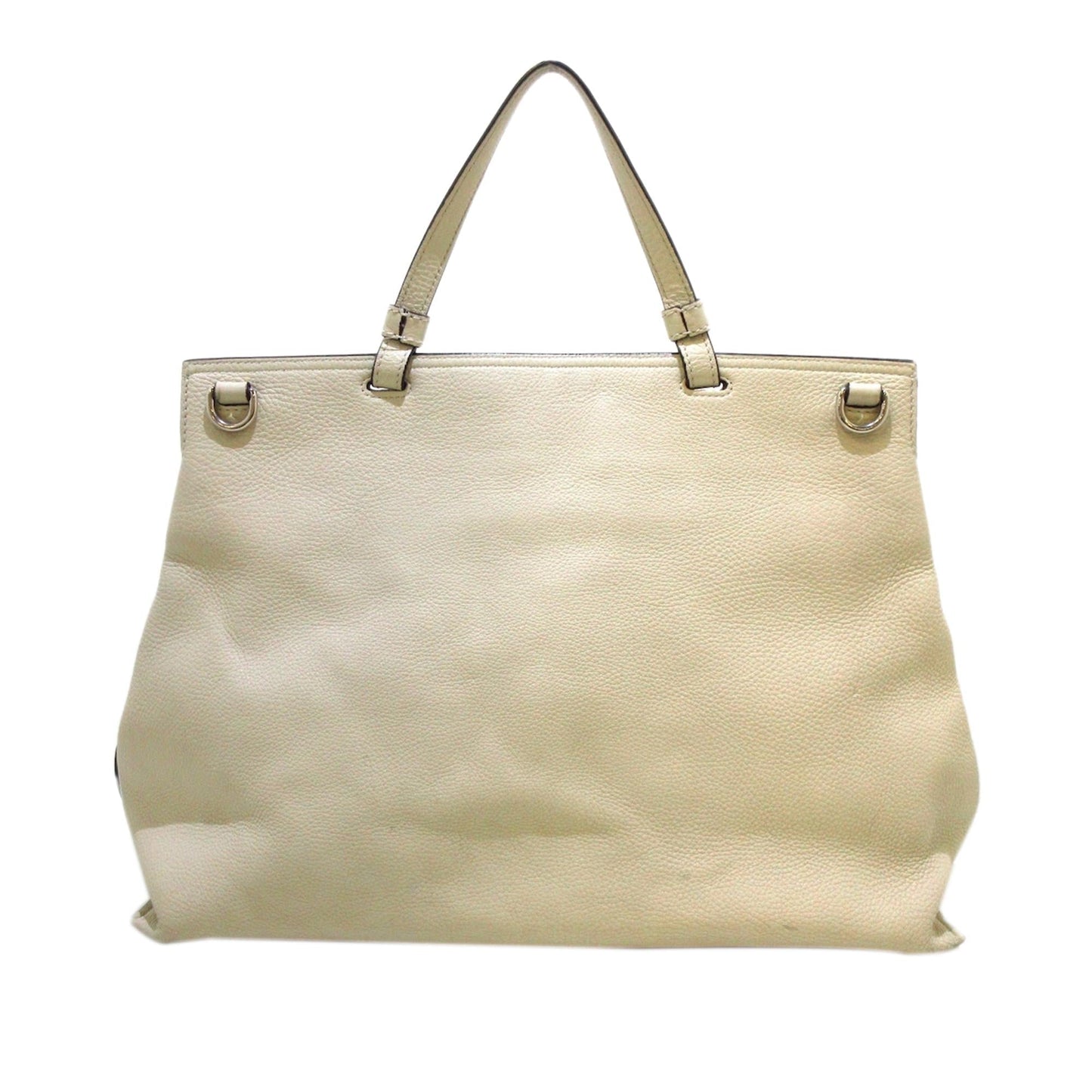 Gucci Bamboo Daily SHG Leather Calf White Satchel Bag
