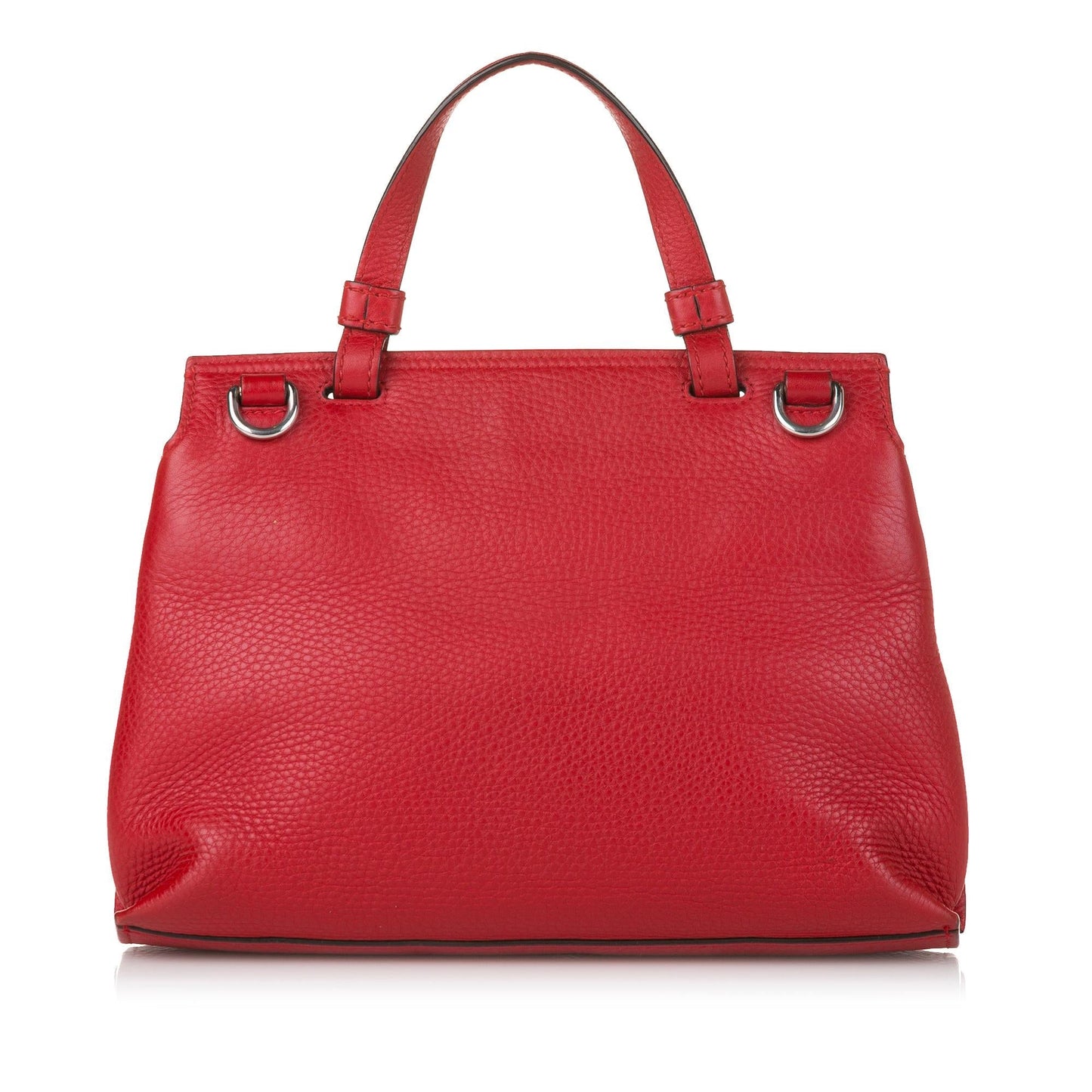 Gucci Bamboo Daily SHG-zZEndz Leather Calf Red Satchel Bag
