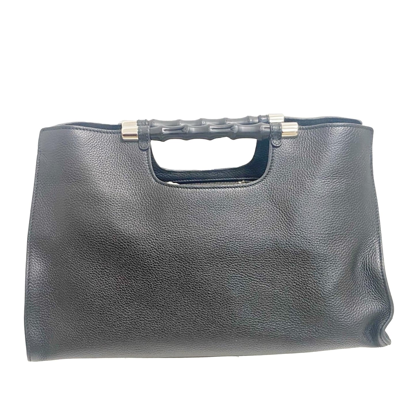 Gucci Bamboo Daily SHG-1Eln0E Calf Black Satchel Bag