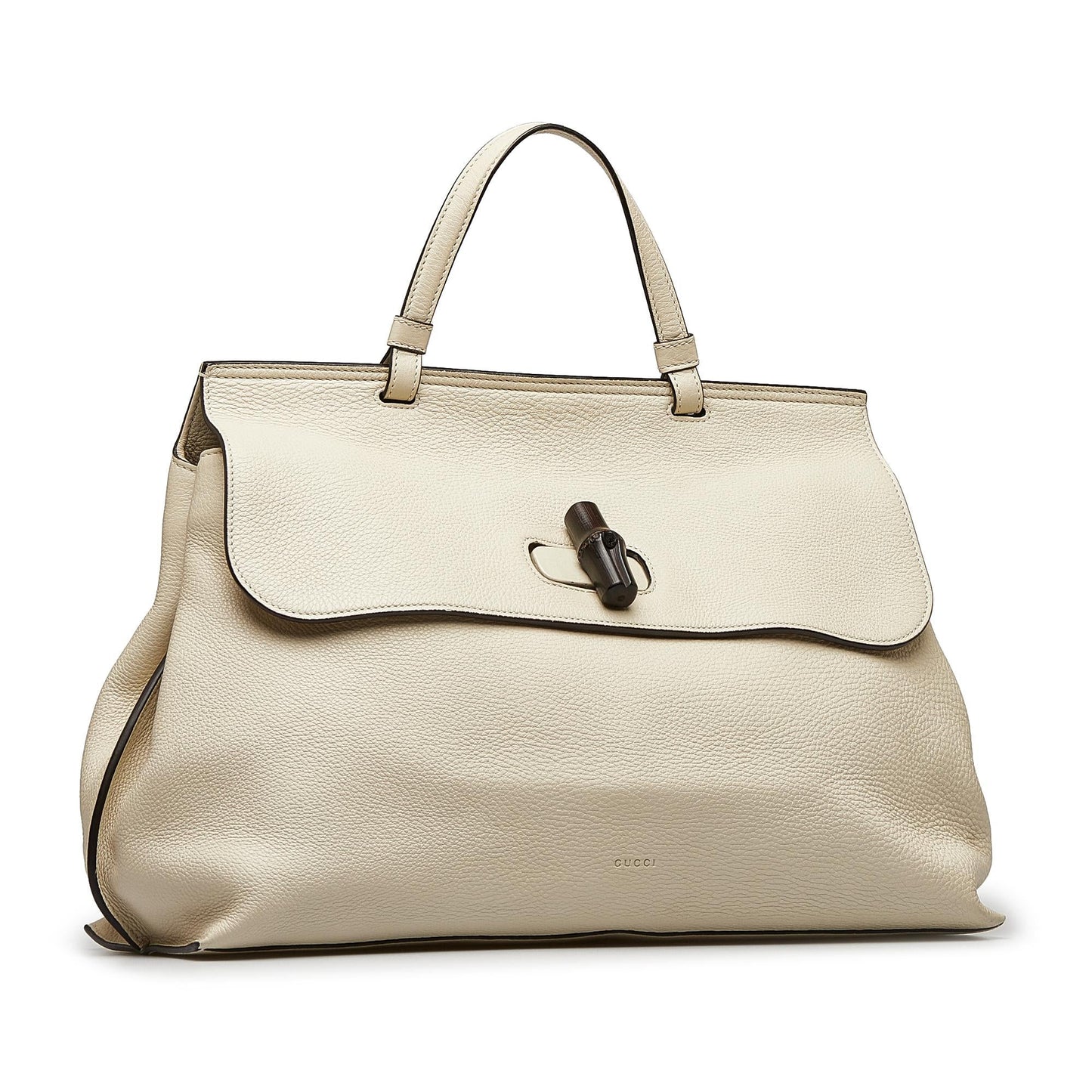 Gucci Bamboo Daily SHG-mIaeBb Calf Brown Satchel Bag