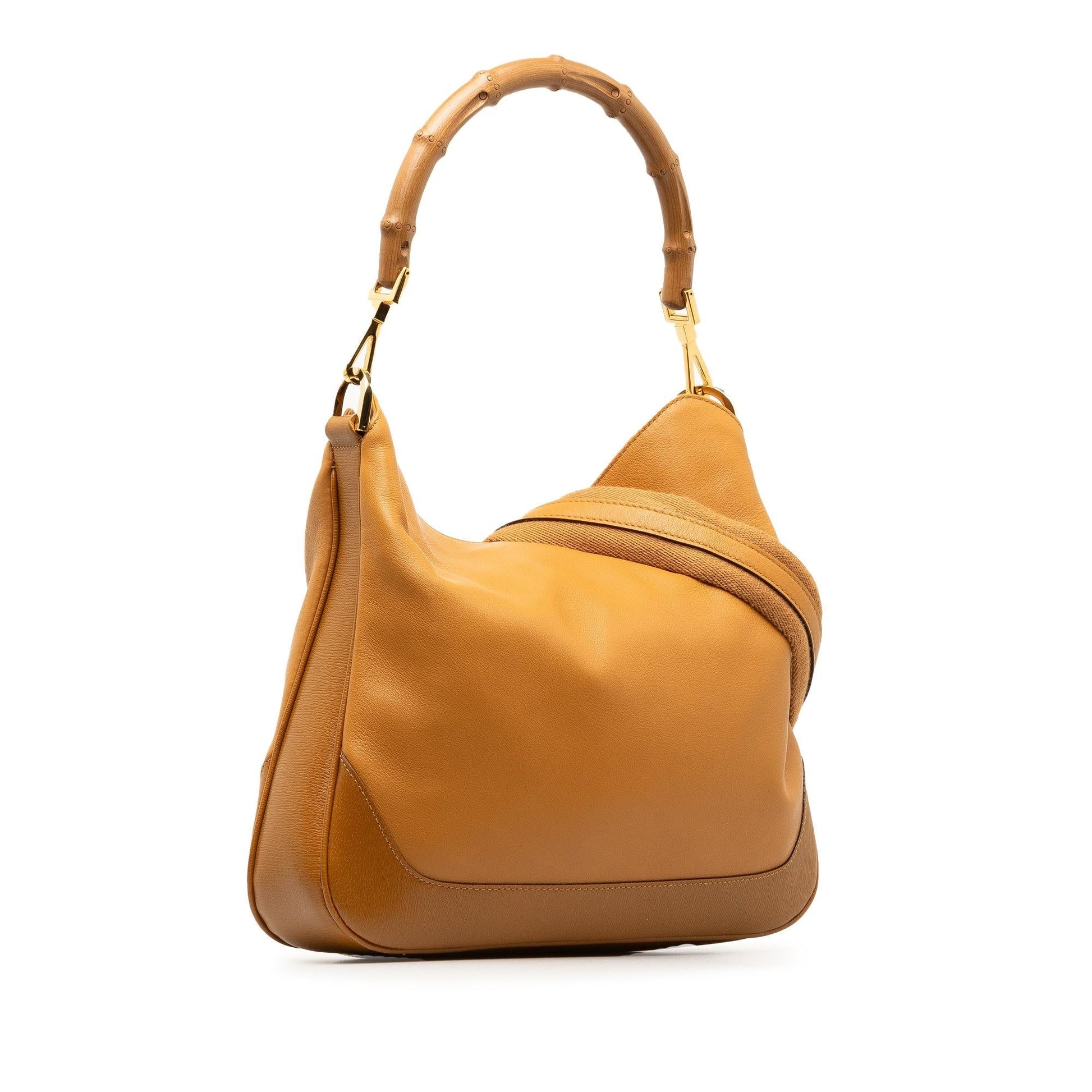 Gucci Bamboo Diana SHG-Gr6KBL Leather Calf Brown Satchel Bag