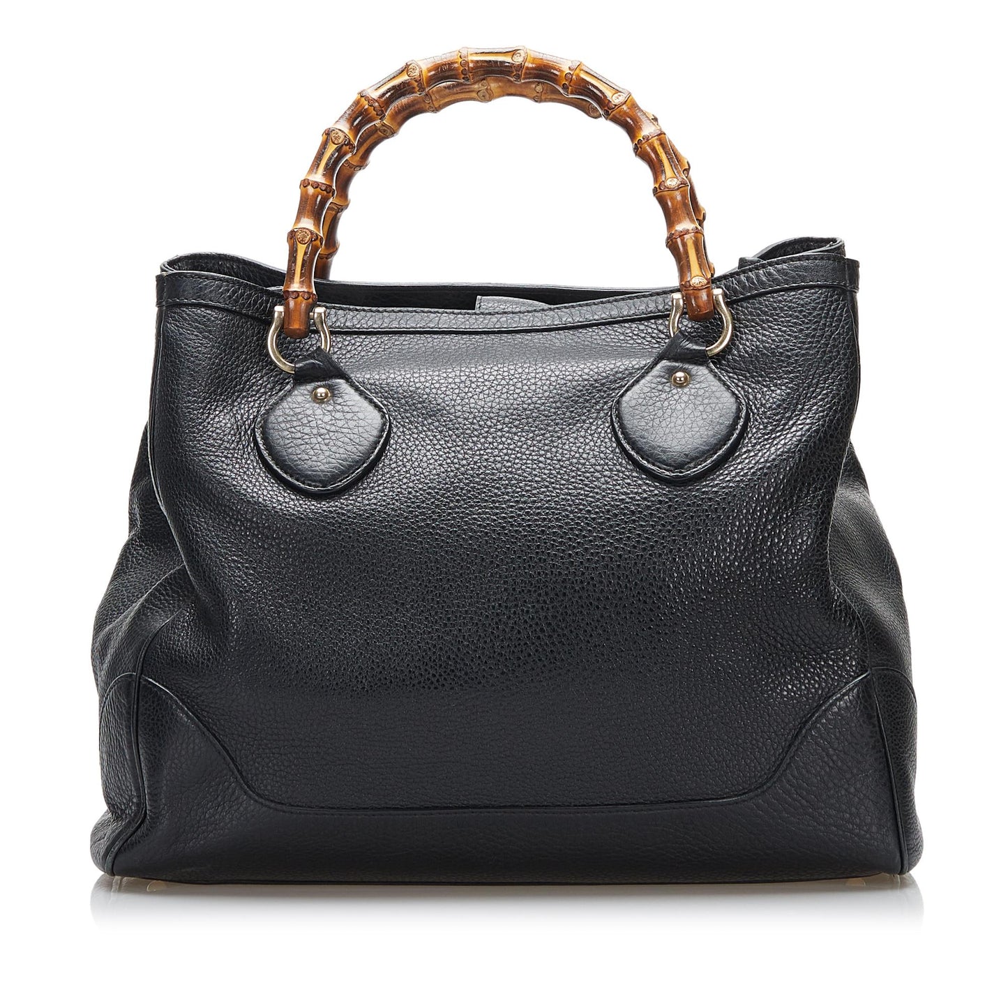 Gucci Bamboo Diana SHG-ujWbaY Leather Calf Black Tote Bag