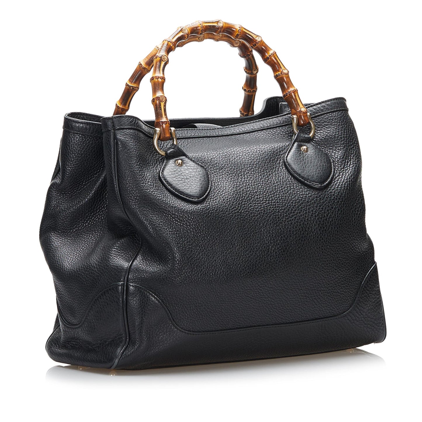 Gucci Bamboo Diana SHG-ujWbaY Leather Calf Black Tote Bag