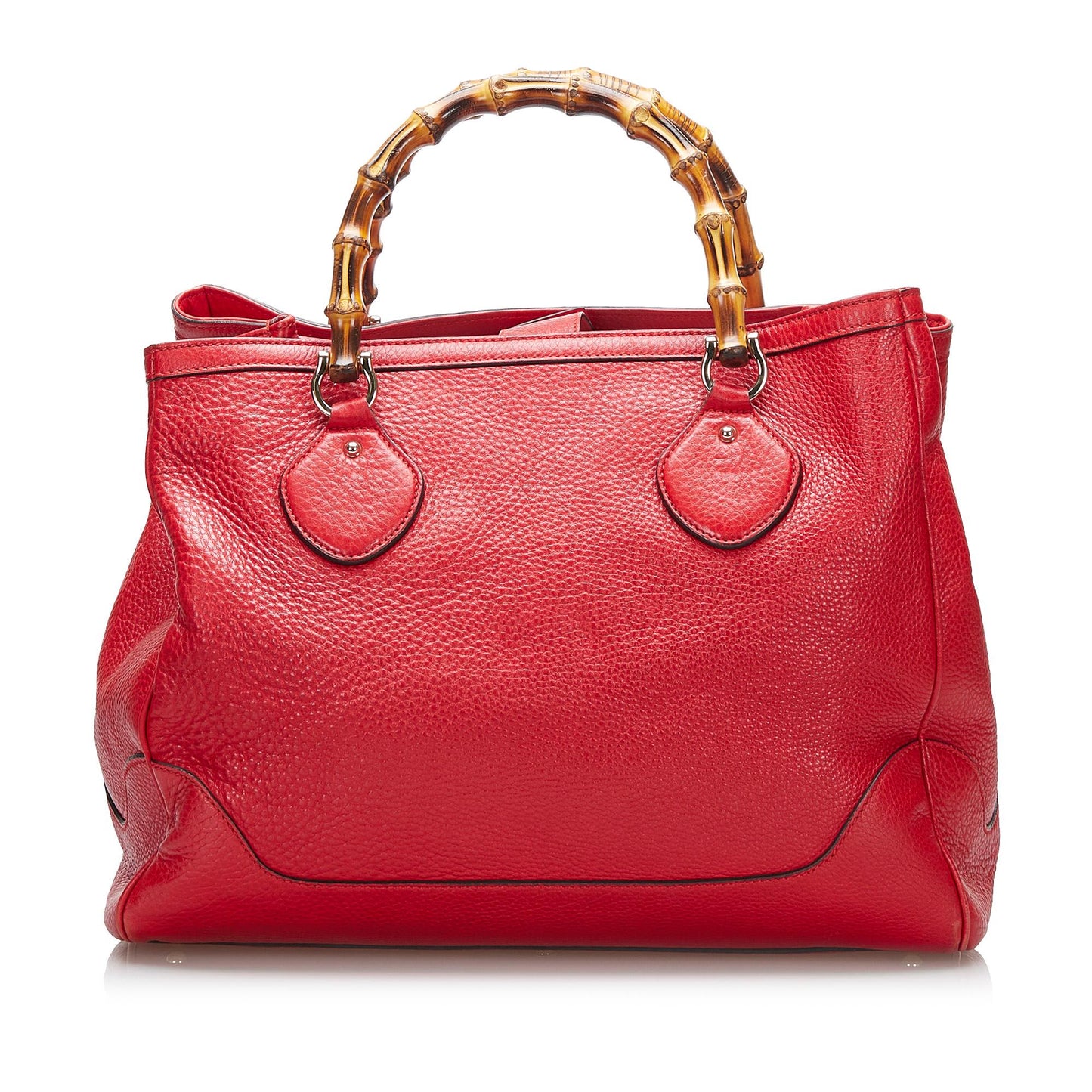 Gucci Bamboo Diana SHG-h4ErLd Calf Red Tote Bag
