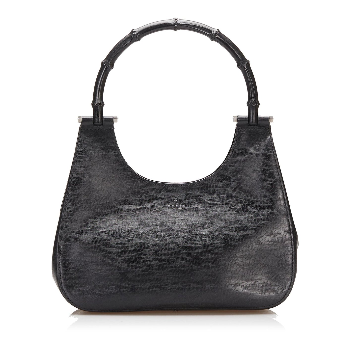 Gucci Bamboo SHG-HjOVeK Calf Black Satchel Bag