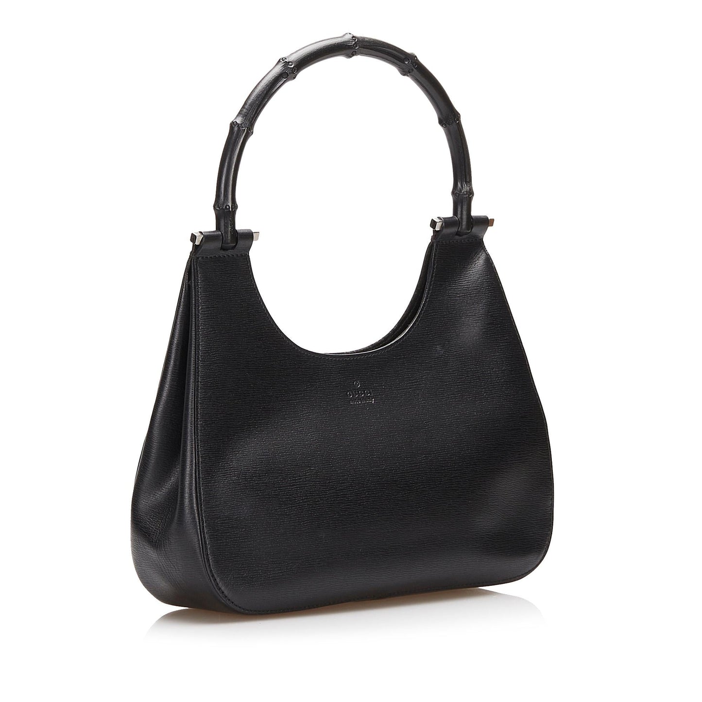 Gucci Bamboo SHG-HjOVeK Calf Black Satchel Bag