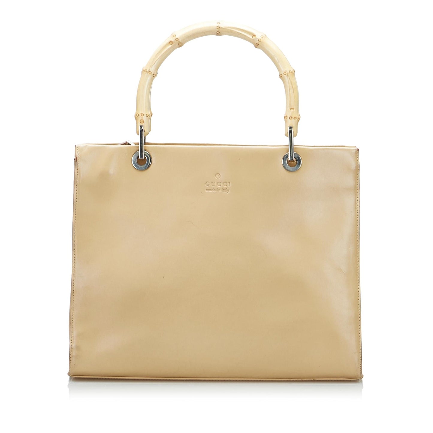 Gucci Bamboo SHG-rRJnZk Calf Brown Satchel Bag