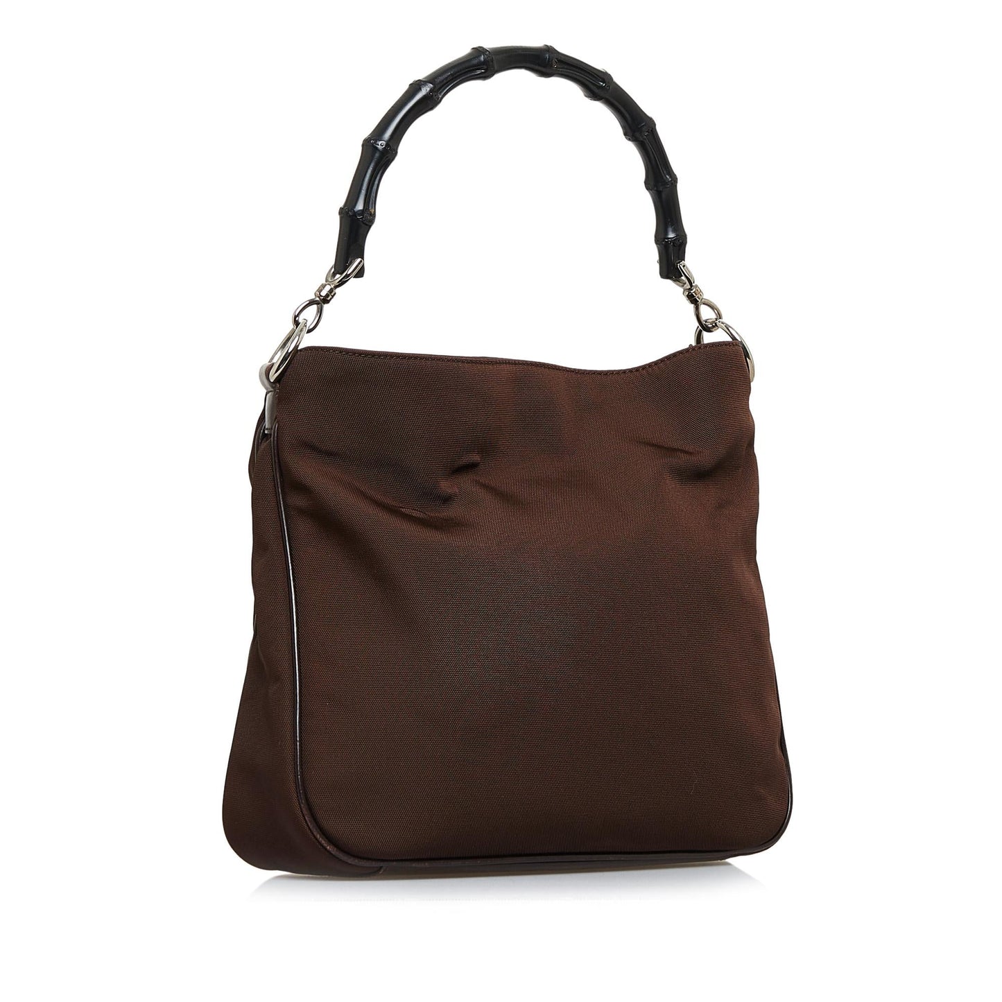 Gucci Bamboo SHG-awHUPJ Calf Brown Satchel Bag