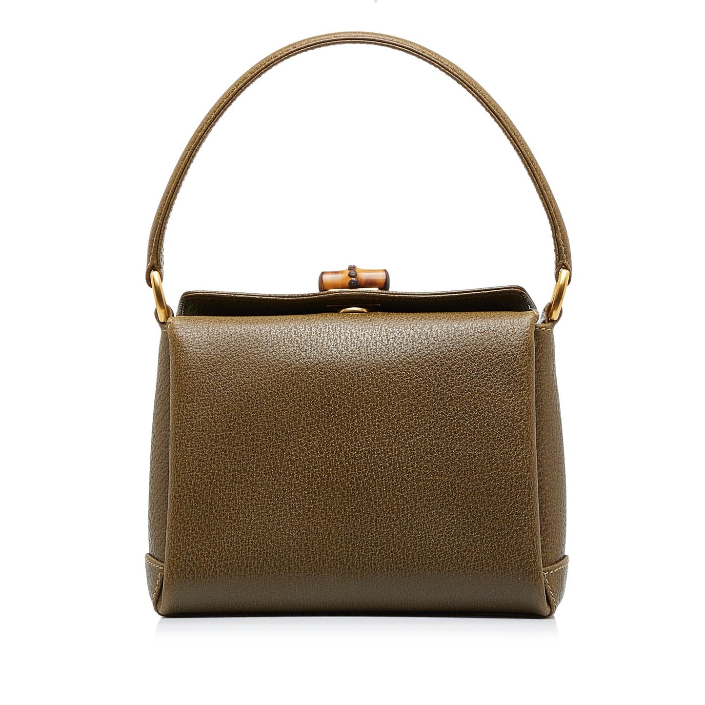 Gucci Bamboo SHG-RghuBk Calf Brown Satchel Bag