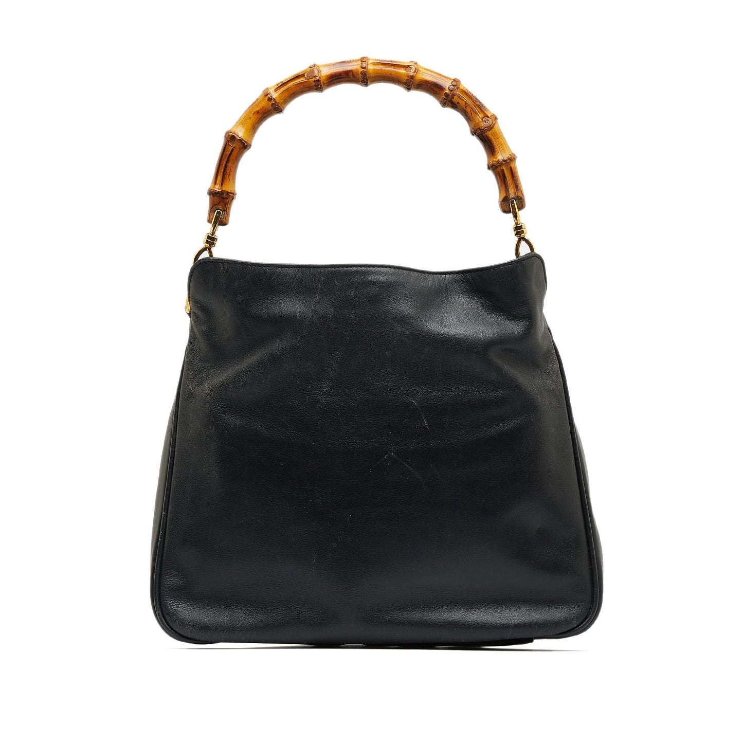 Gucci Bamboo SHG-sEAta4 Calf Black Satchel Bag