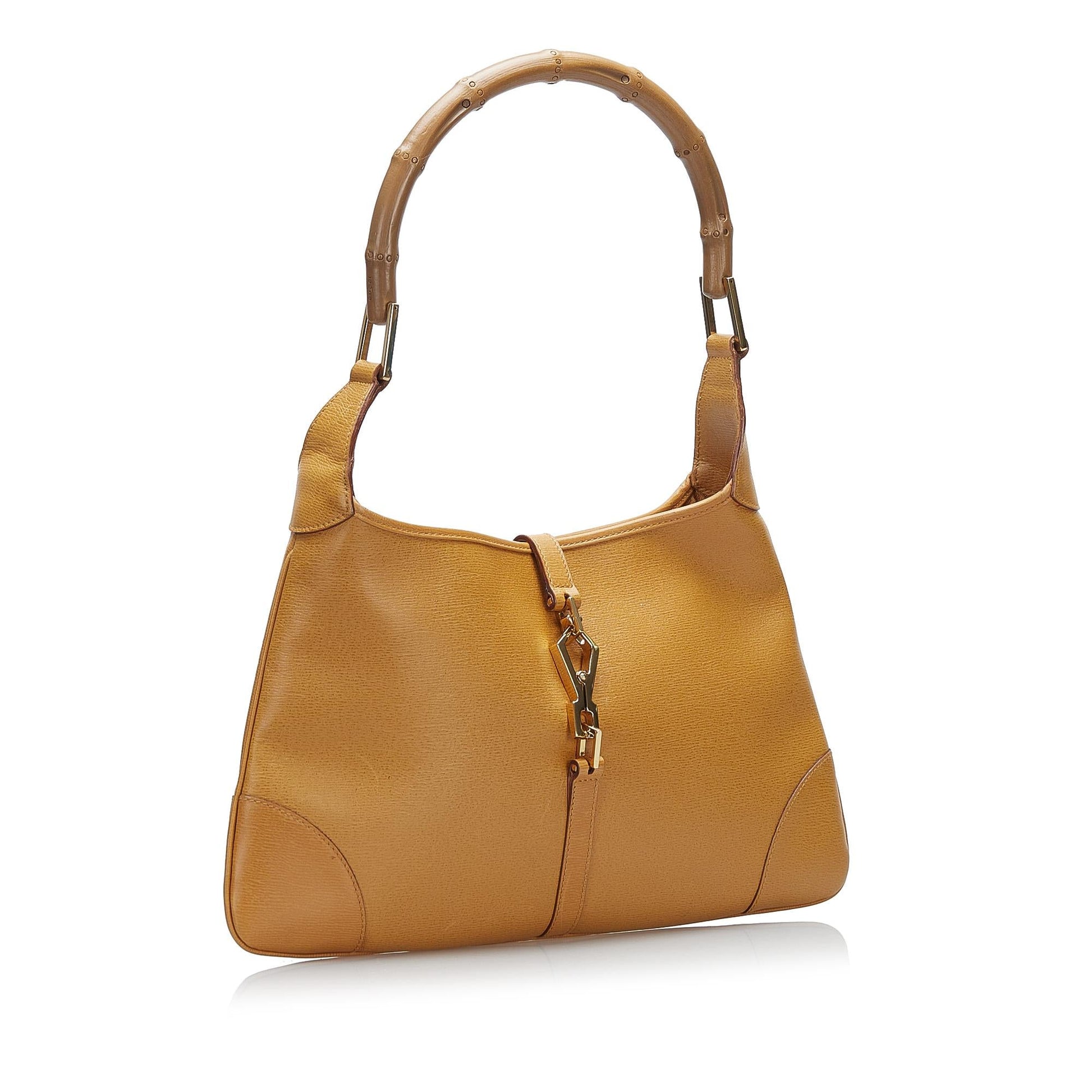 Gucci Bamboo Jackie SHG Calf Brown Shoulder Bag