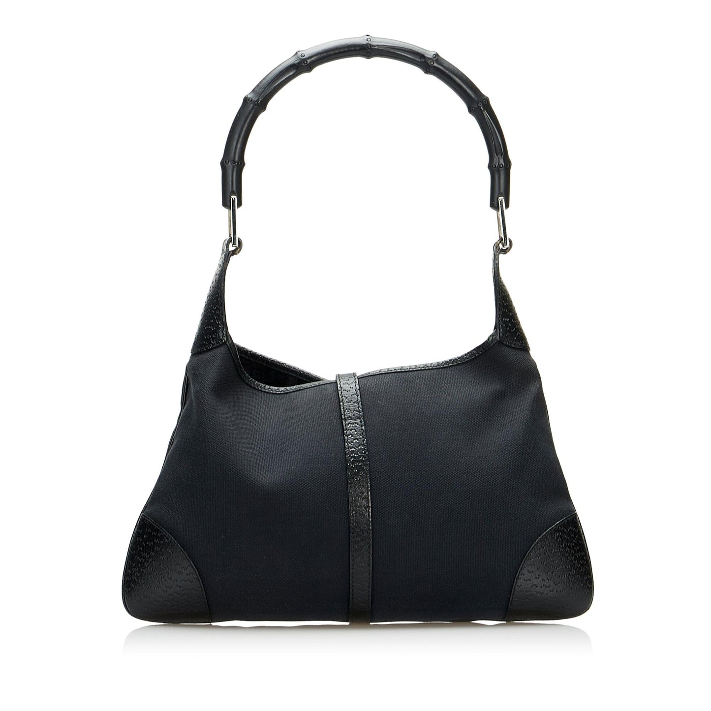 Gucci Bamboo Jackie SHG-G6JOpQ Canvas Black Shoulder Bag