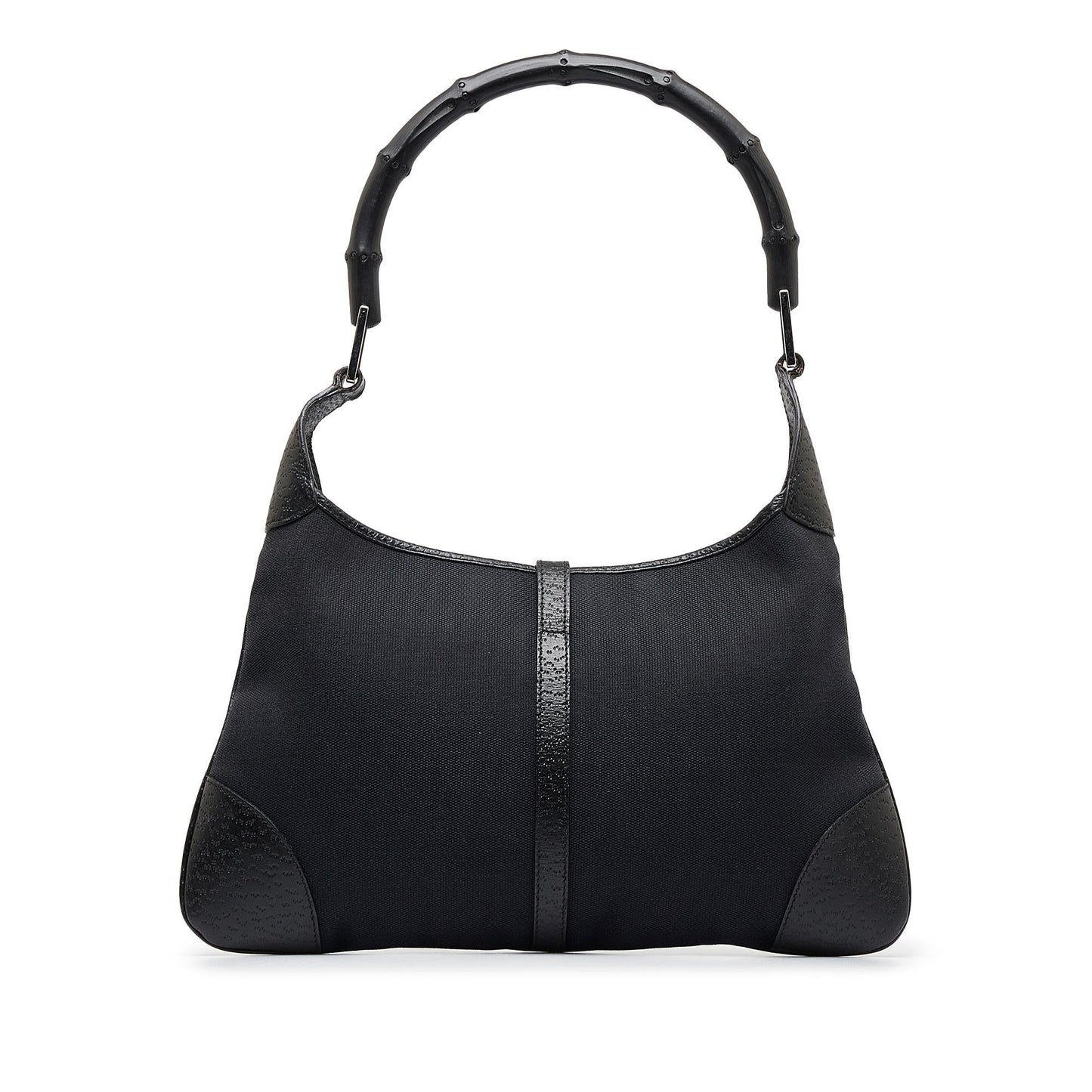 Gucci Bamboo Jackie SHG-aIQVHd Canvas Calf Black Shoulder Bag
