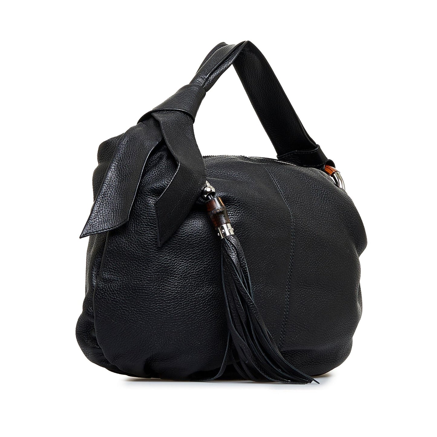 Gucci Bamboo Jungle SHG-5oWGPN Calf Black Shoulder Bag