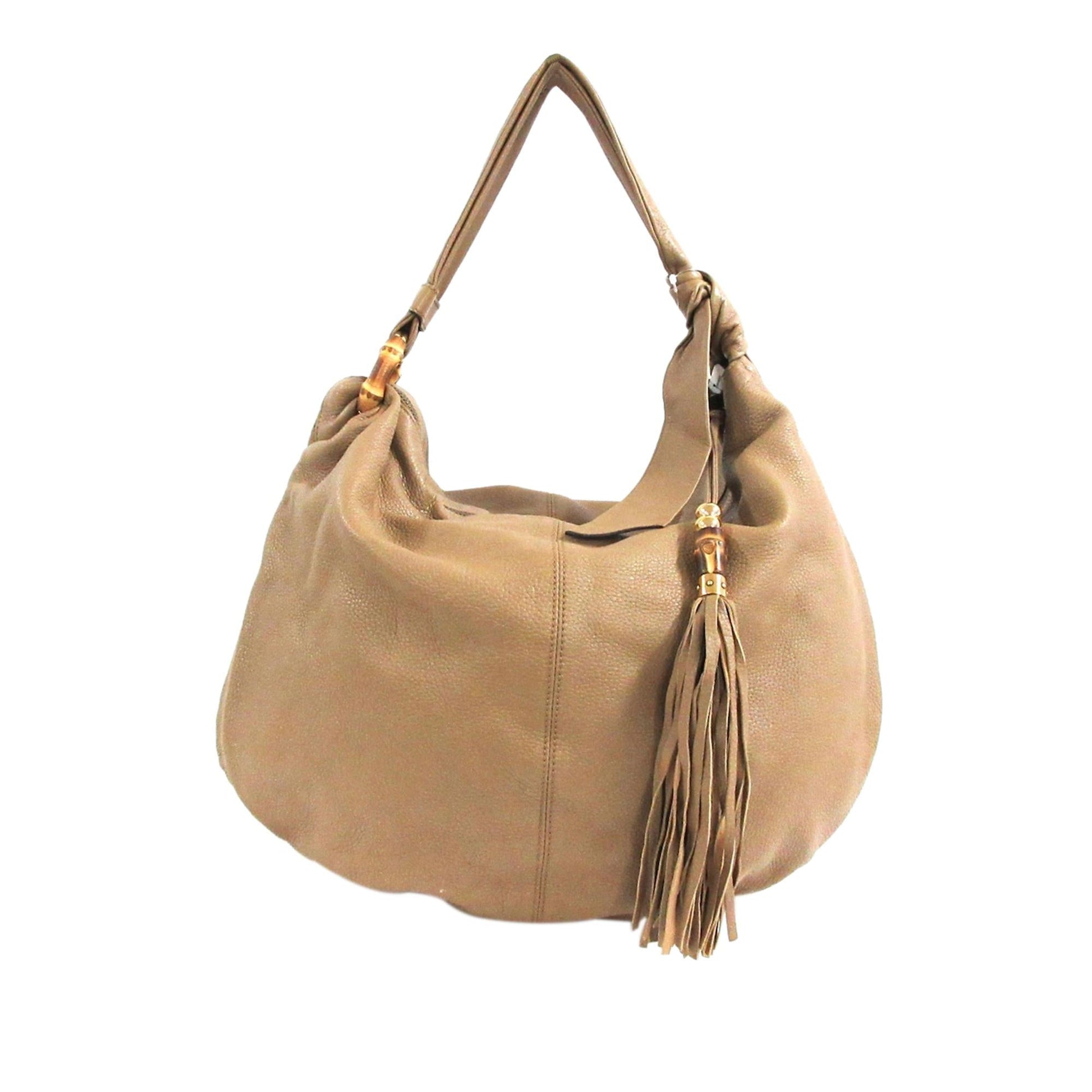 Gucci Bamboo Jungle SHG Leather Calf Brown Shoulder Bag