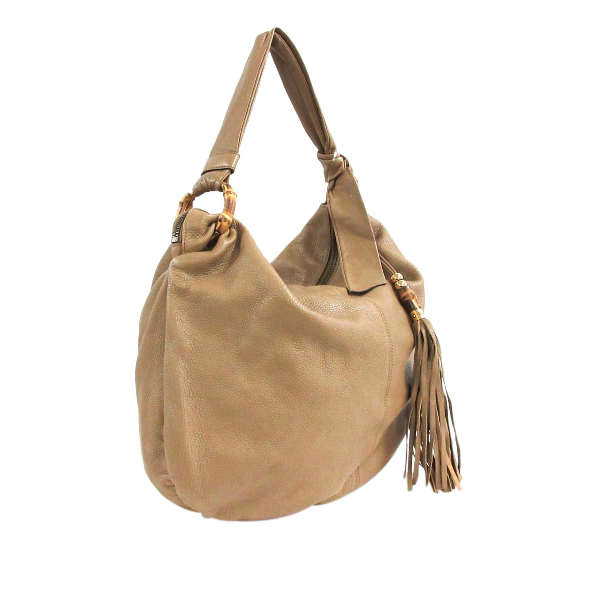 Gucci Bamboo Jungle SHG Leather Calf Brown Shoulder Bag