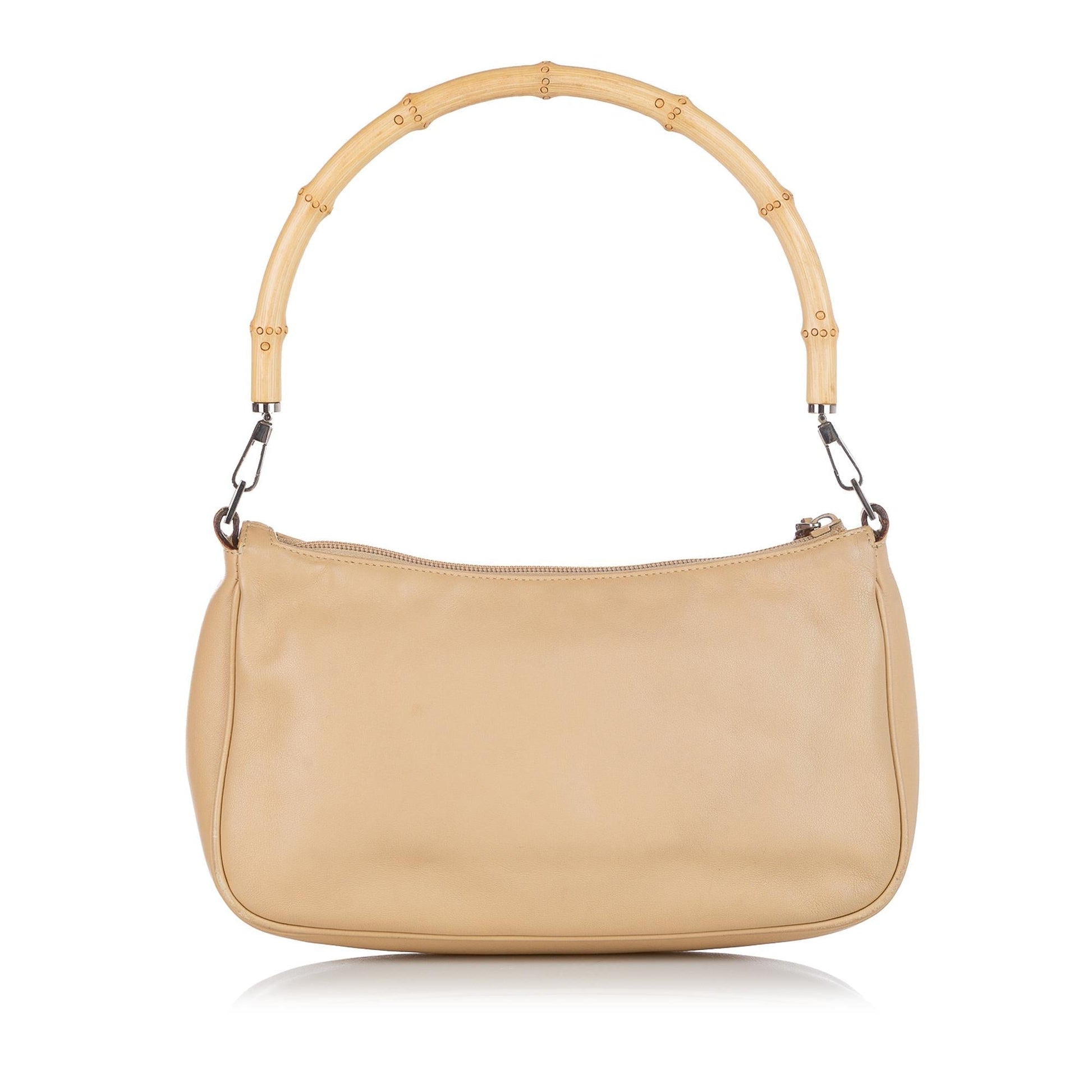 Gucci Bamboo Baguette SHG Leather Calf Brown Handbag