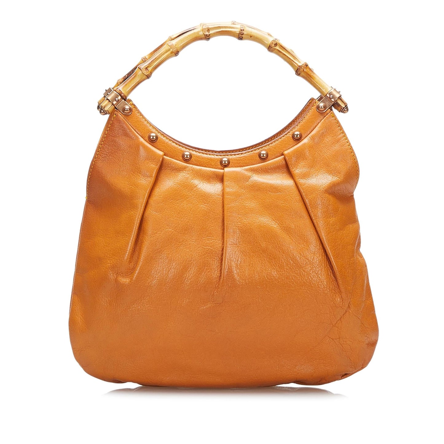 Gucci Bamboo SHG-3H4P8L Leather Calf Orange Shoulder Bag