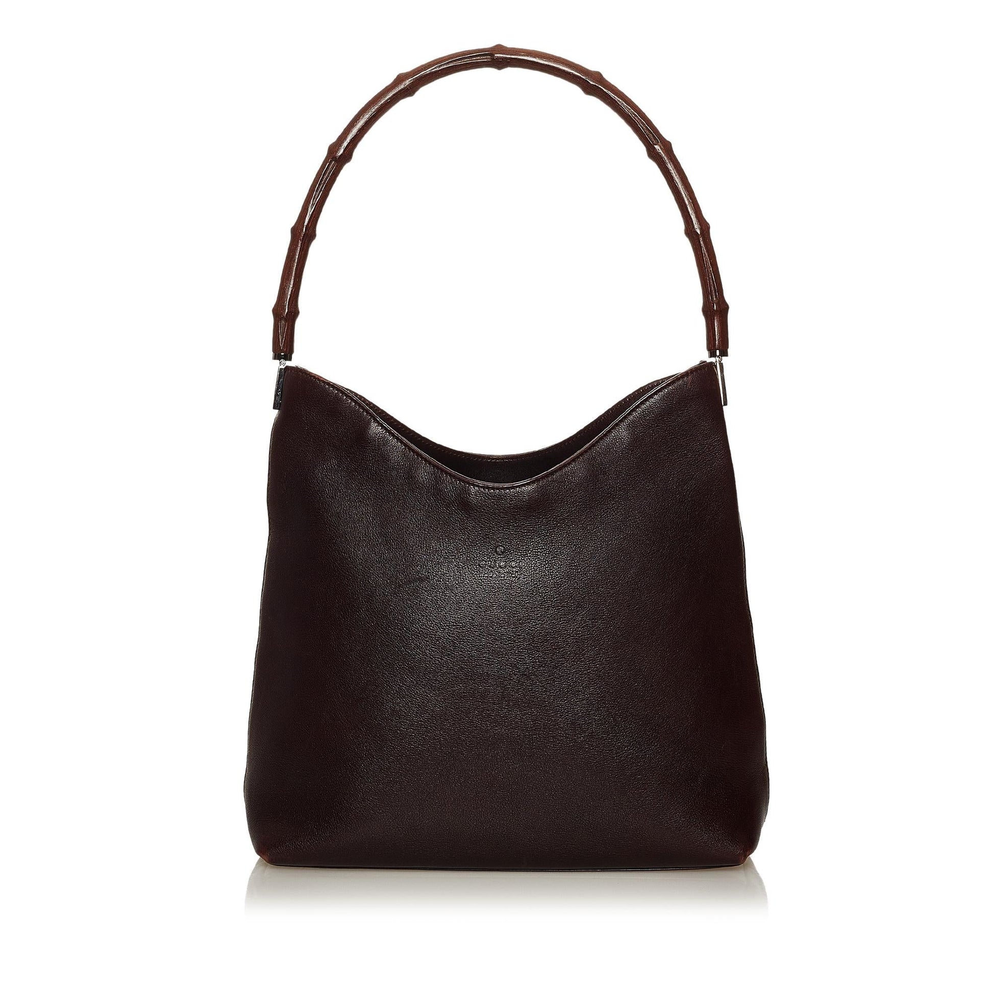 Gucci Bamboo SHG Leather Calf Brown Shoulder Bag