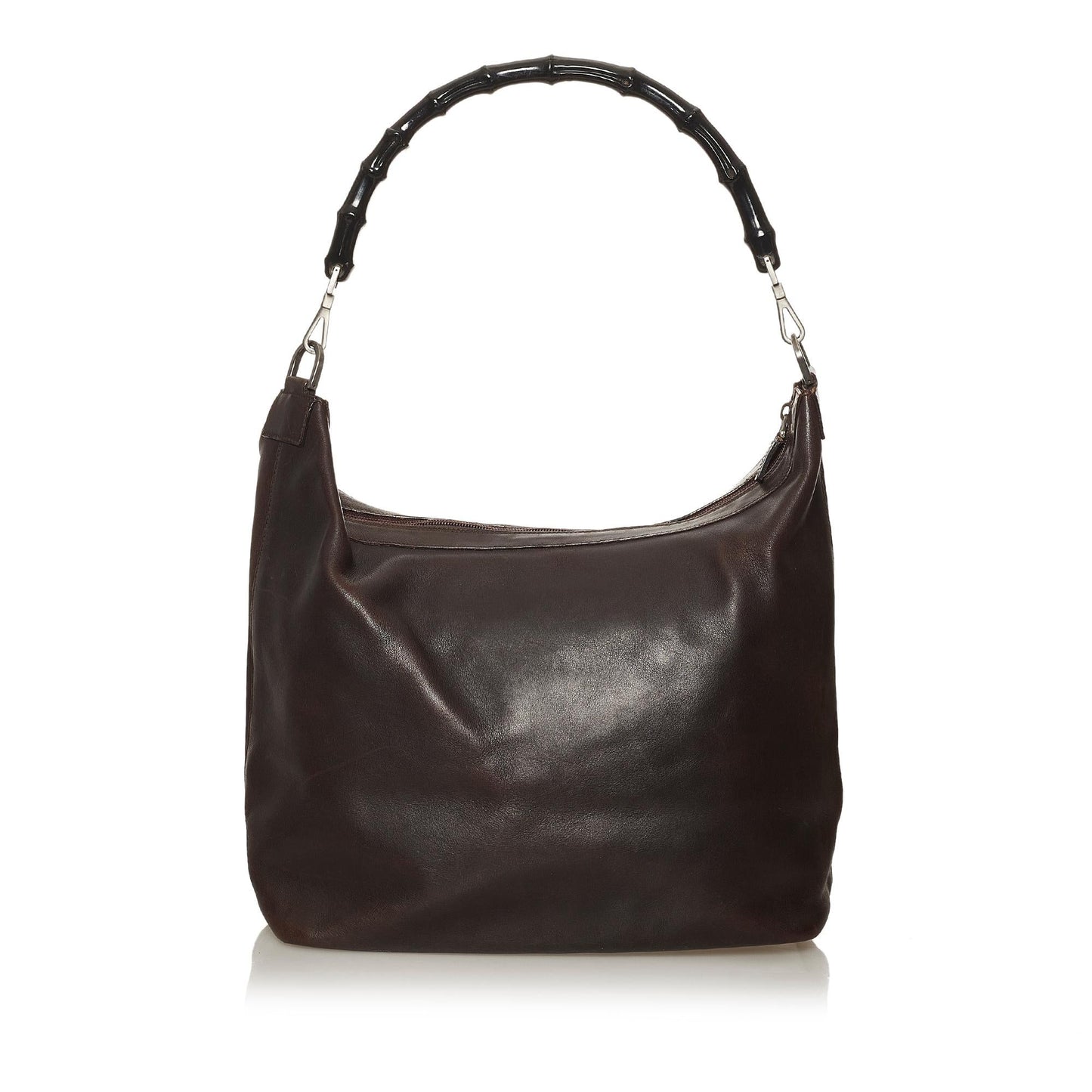 Gucci Bamboo SHG Leather Calf Brown Shoulder Bag Bag Shg