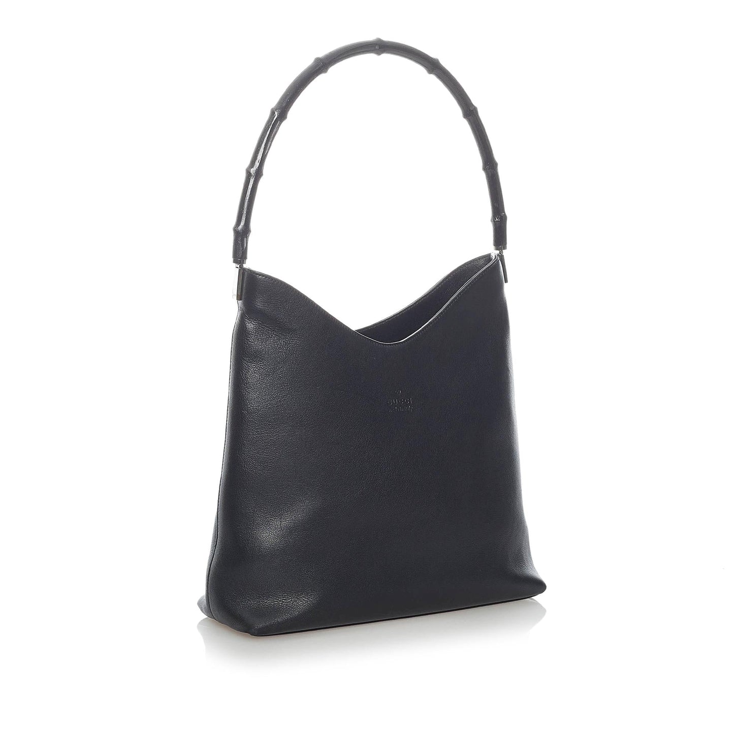 Gucci Bamboo SHG Leather Calf Black Shoulder Bag