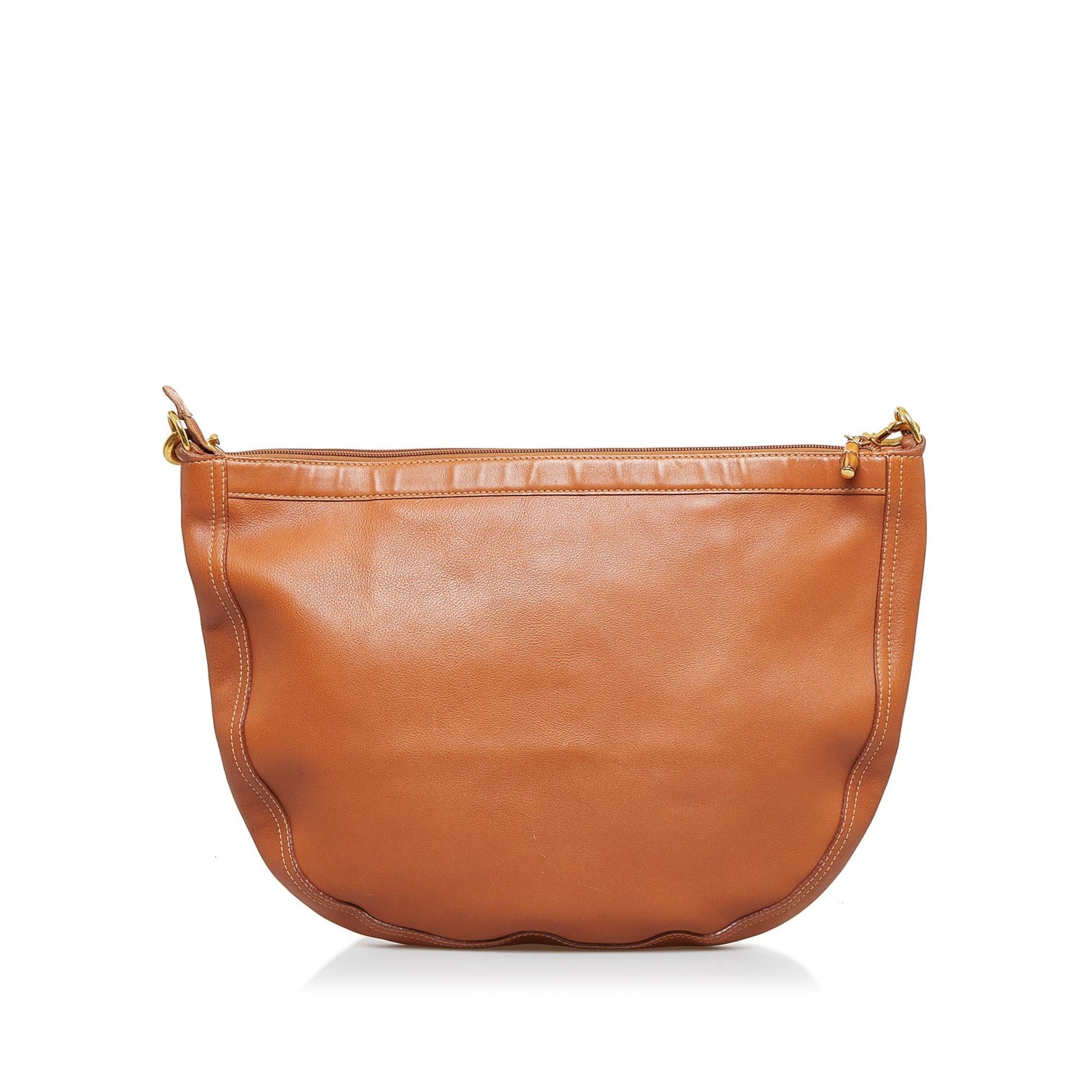 Gucci Bamboo SHG-DGCCTi Leather Calf Brown Shoulder Bag