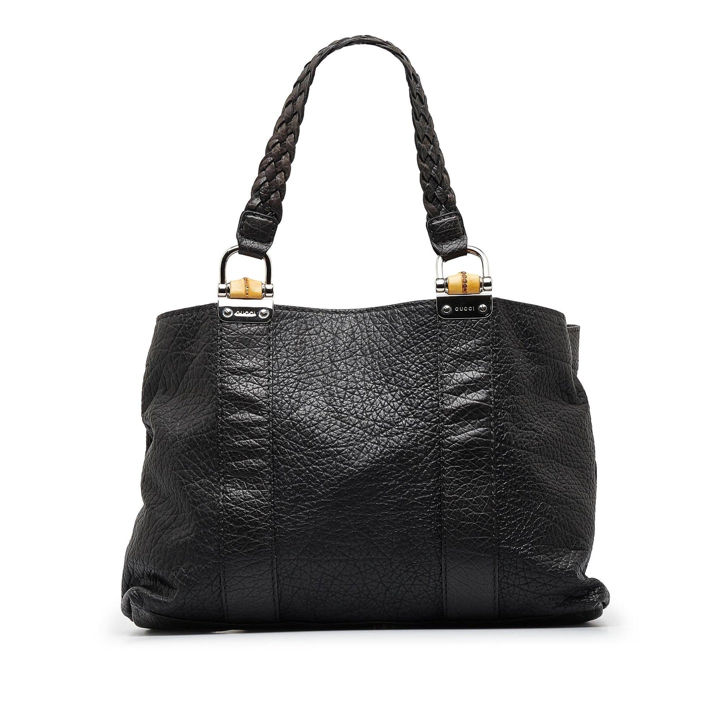 Gucci Bamboo Libeccio SHG-W3rYUf Calf Black Tote Bag