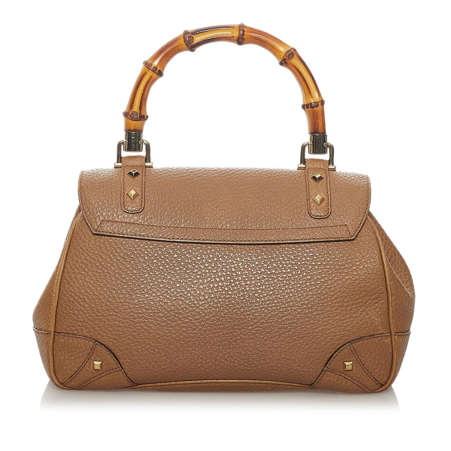 Gucci Bamboo Night SHG Leather Calf Brown Satchel Bag