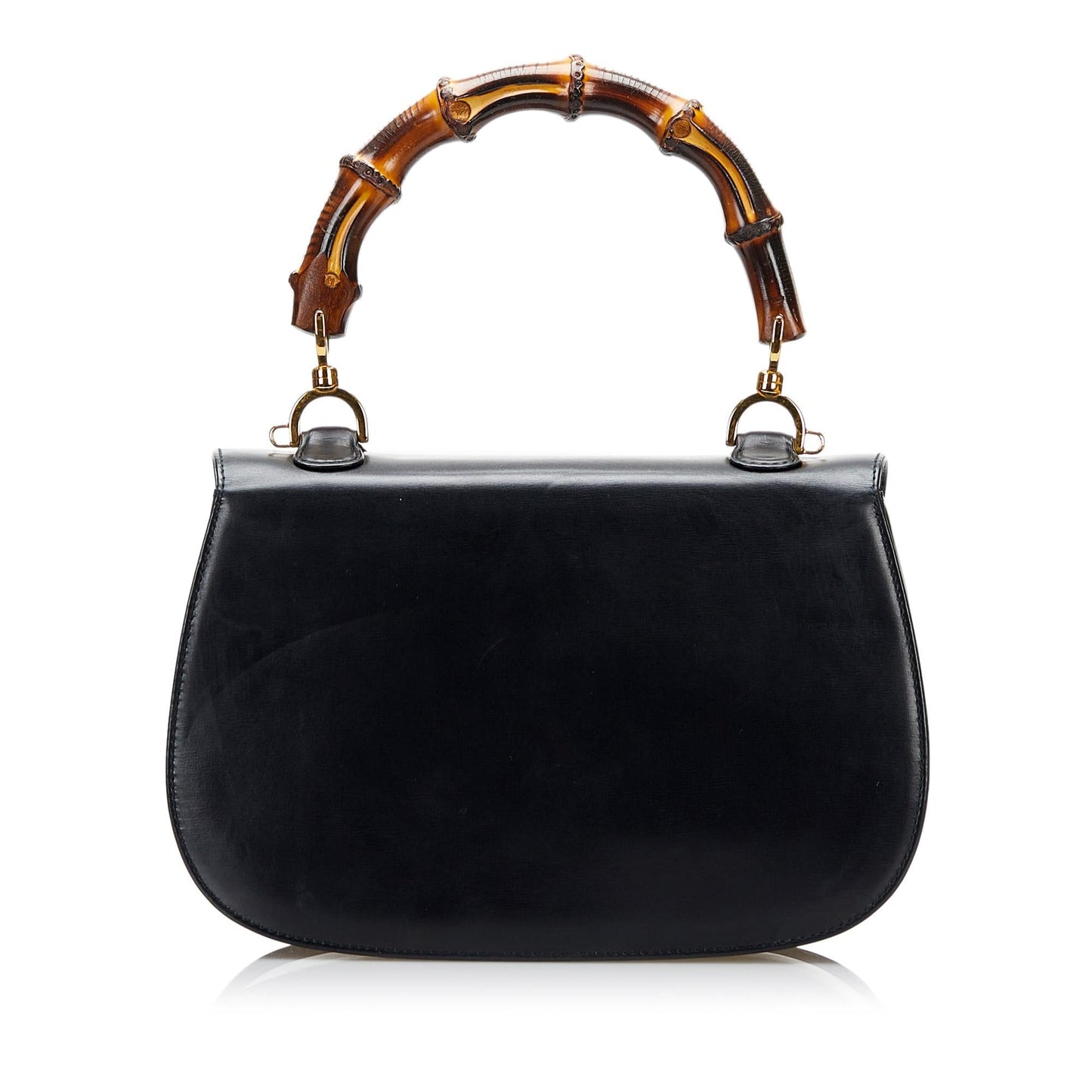 Gucci Bamboo Night SHG Calf Black Satchel Bag Night Shg