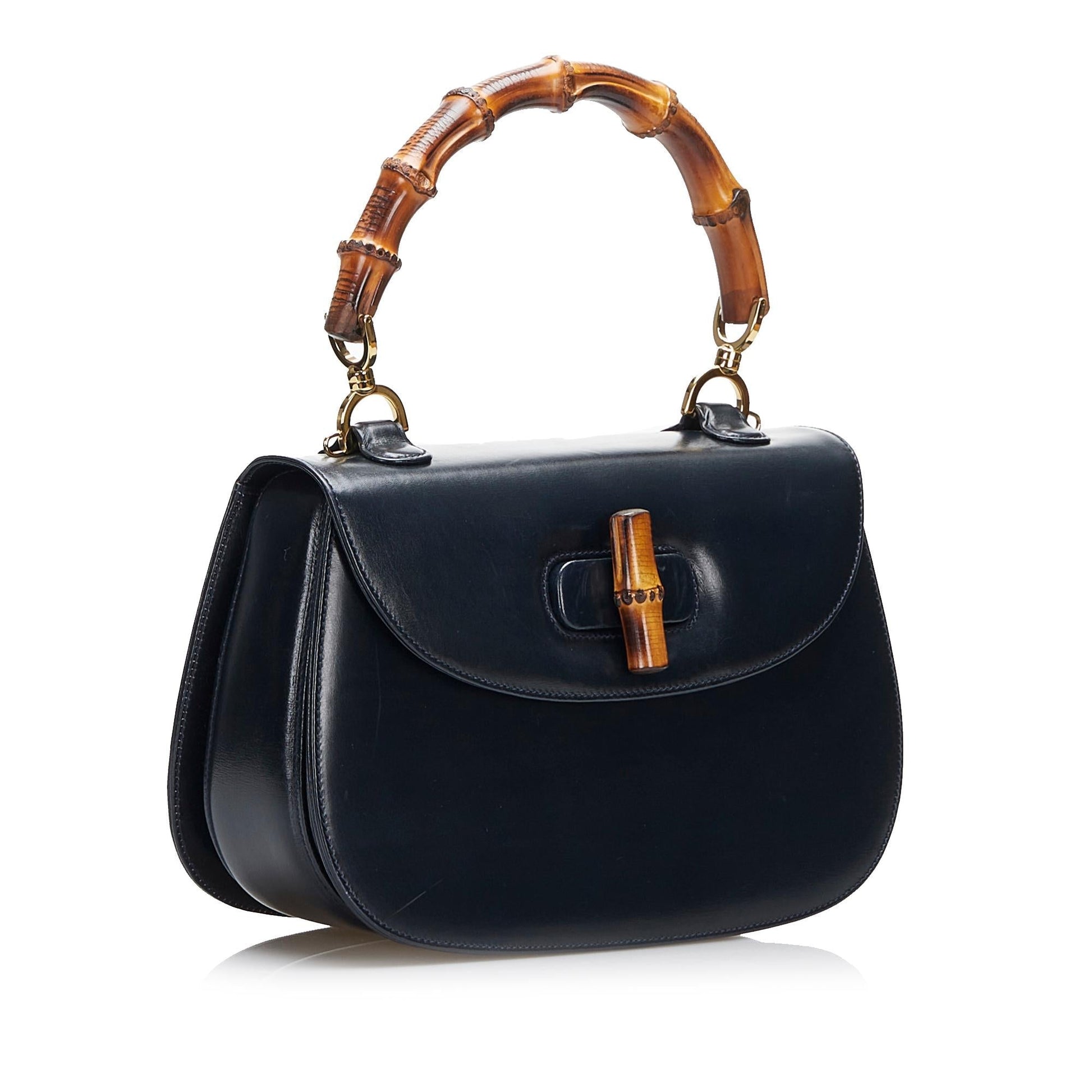 Gucci Bamboo Night SHG-DnOWFX Calf Black Satchel Bag