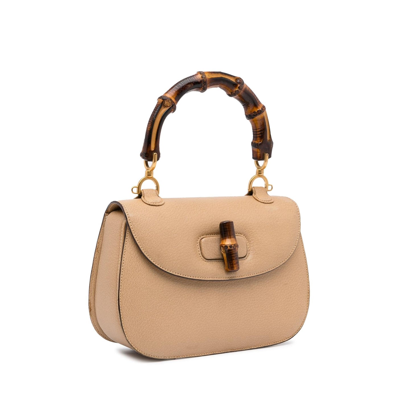 Gucci Bamboo Night SHG-LdFhz3 Calf Brown Satchel Bag