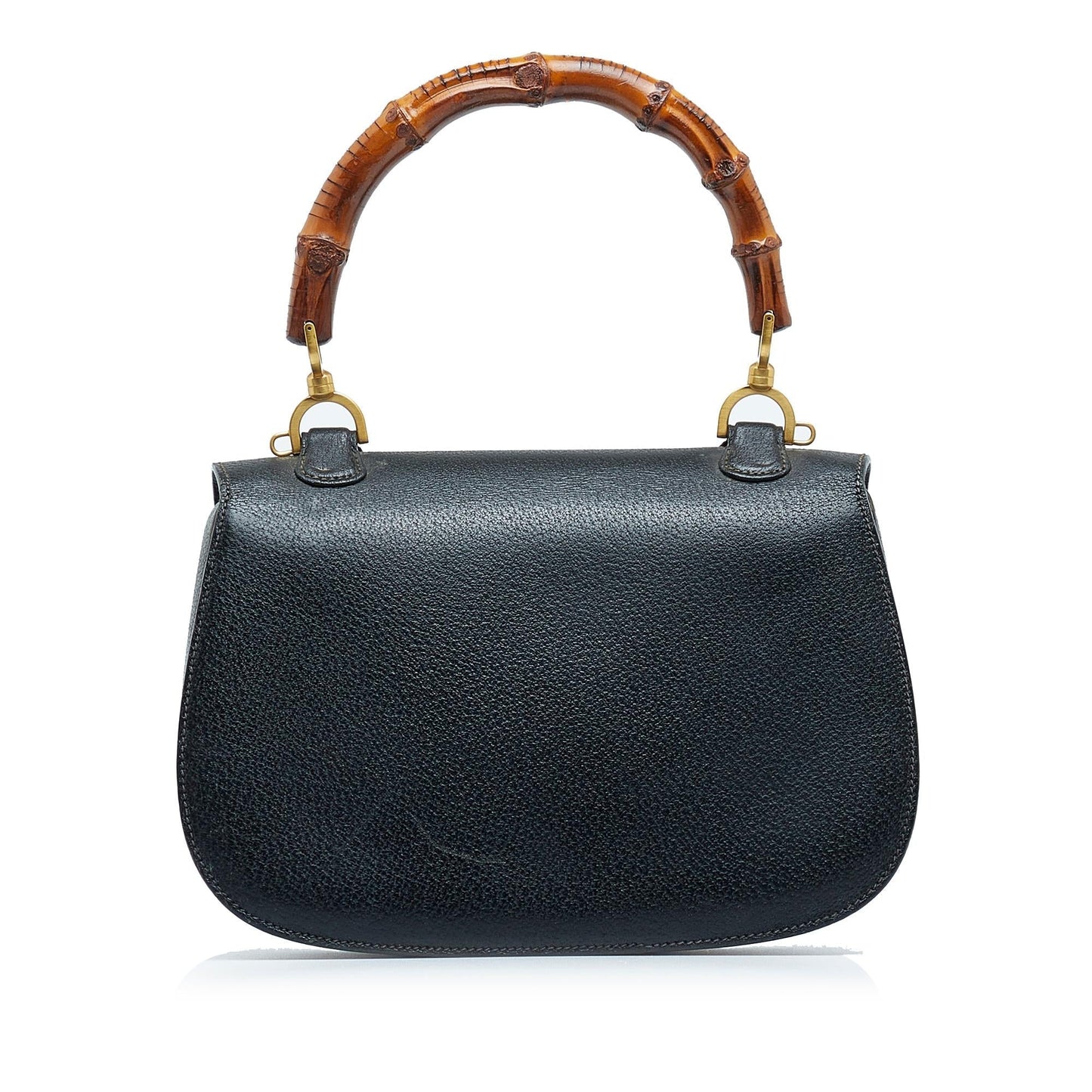 Gucci Bamboo Night SHG-IItila Calf Black Satchel Bag
