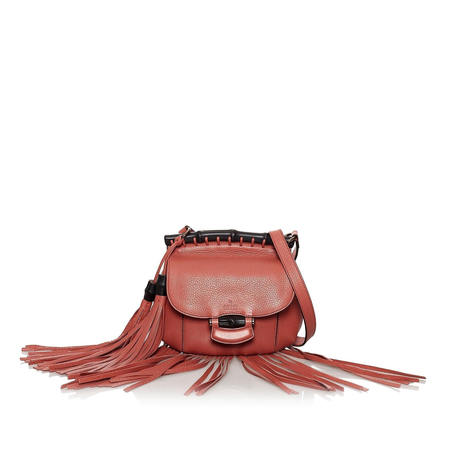Gucci Bamboo Nouveau Fringe SHG Leather Calf Pink Jewelry
