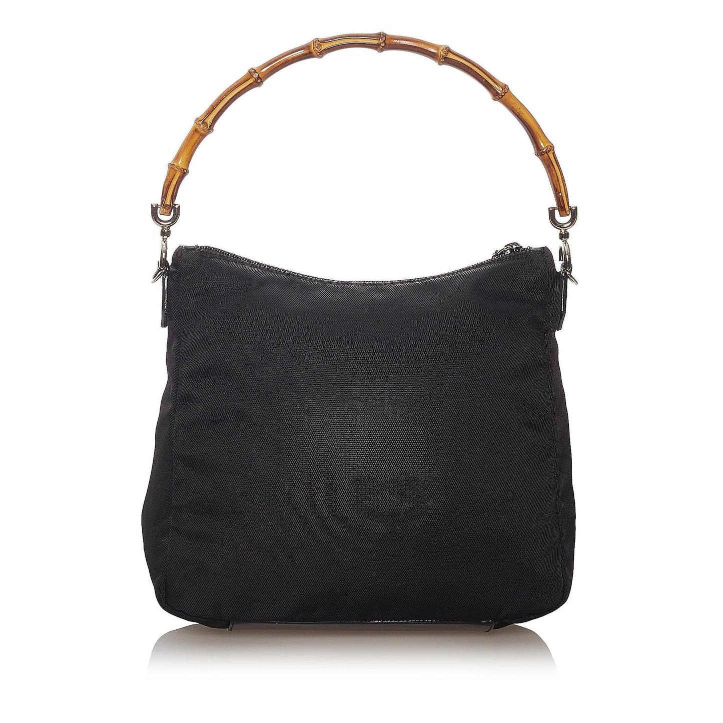 Gucci Bamboo SHG-4hnVDO Nylon Black Shoulder Bag