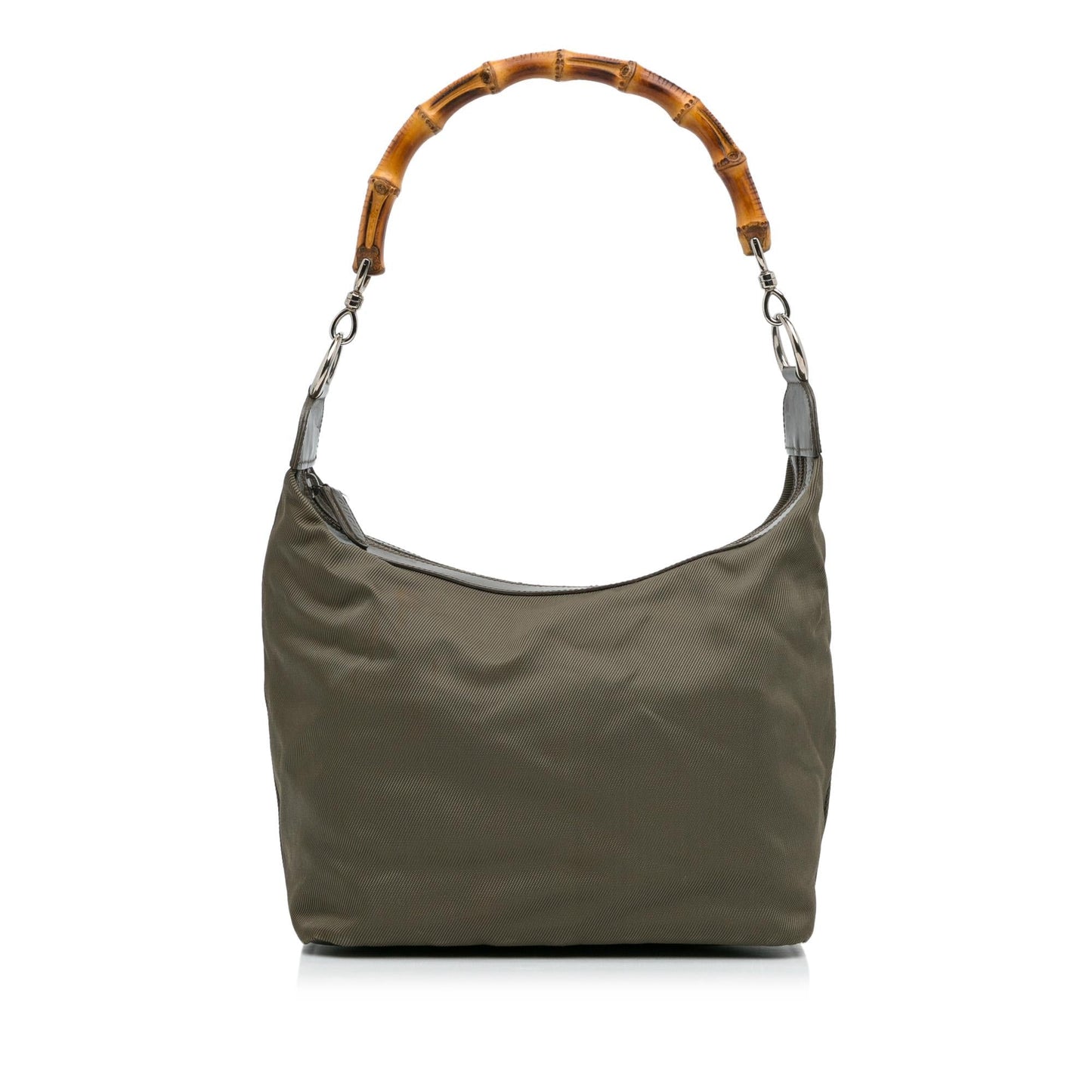 Gucci Bamboo SHG-vluyZY Nylon Brown Shoulder Bag