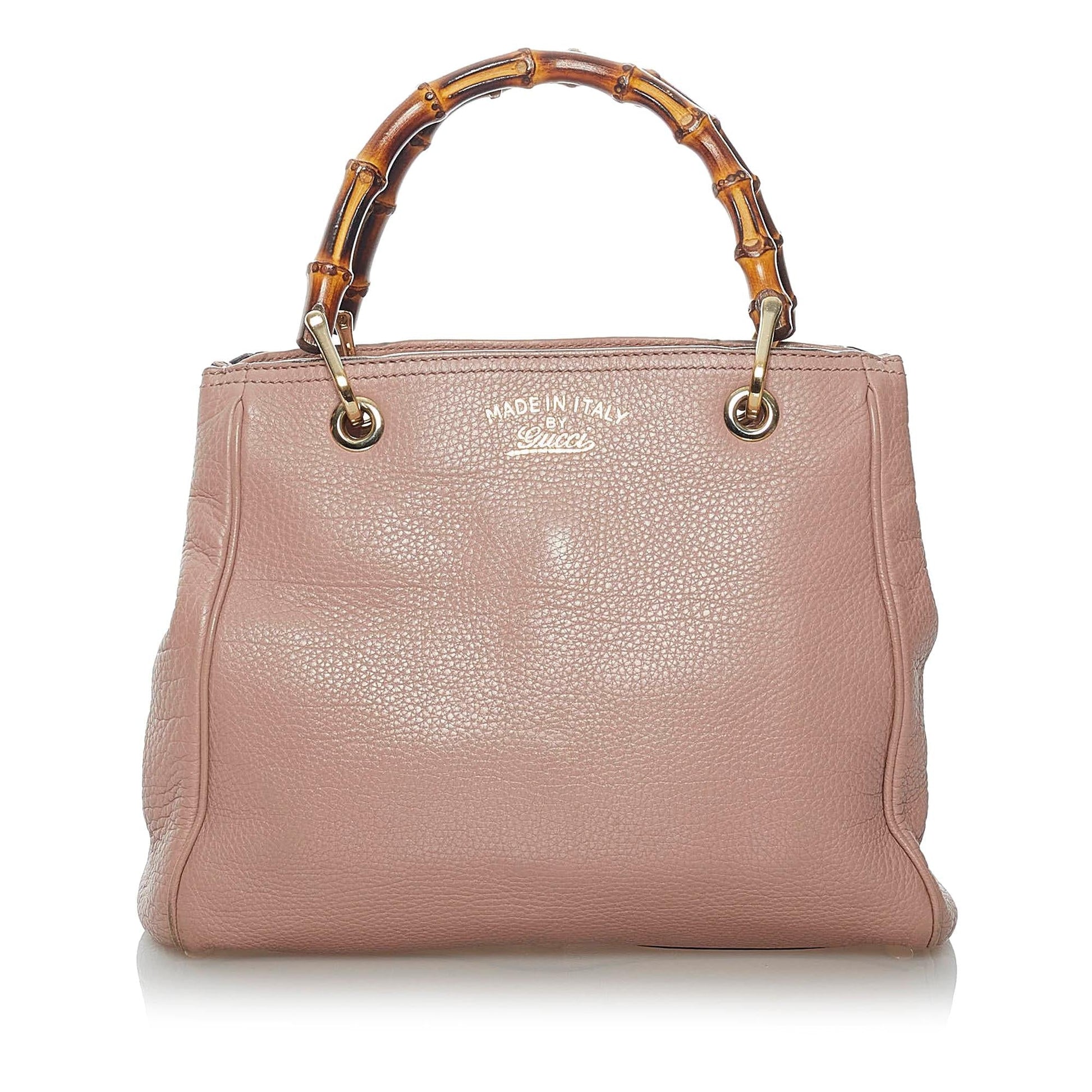 Gucci Bamboo Shopper SHG Leather Calf Satchel Bag Satchel Shg