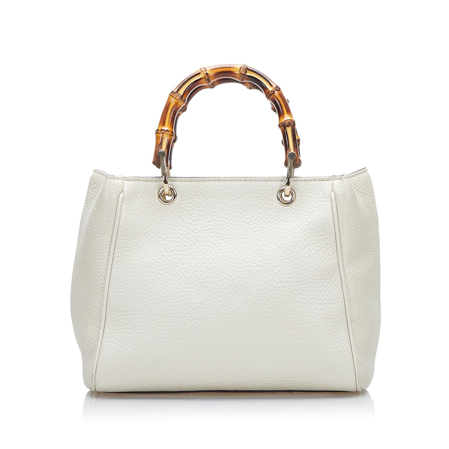 Gucci Bamboo Shopper SHG-Ah3dlB Calf White Satchel Bag