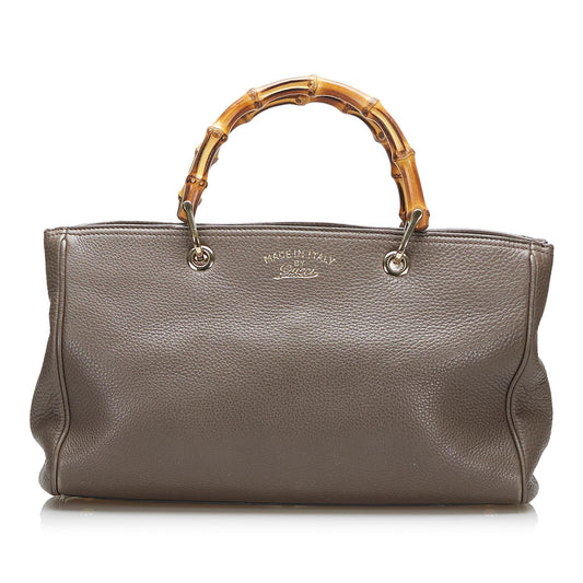 Gucci Bamboo Shopper SHG-FH3Y3F Calf Brown Satchel Bag