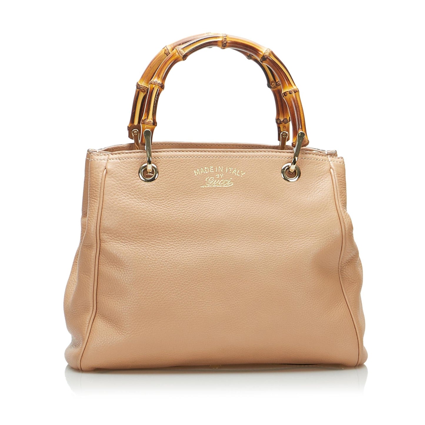 Gucci Bamboo Shopper SHG-wETOVw Calf Brown Satchel Bag