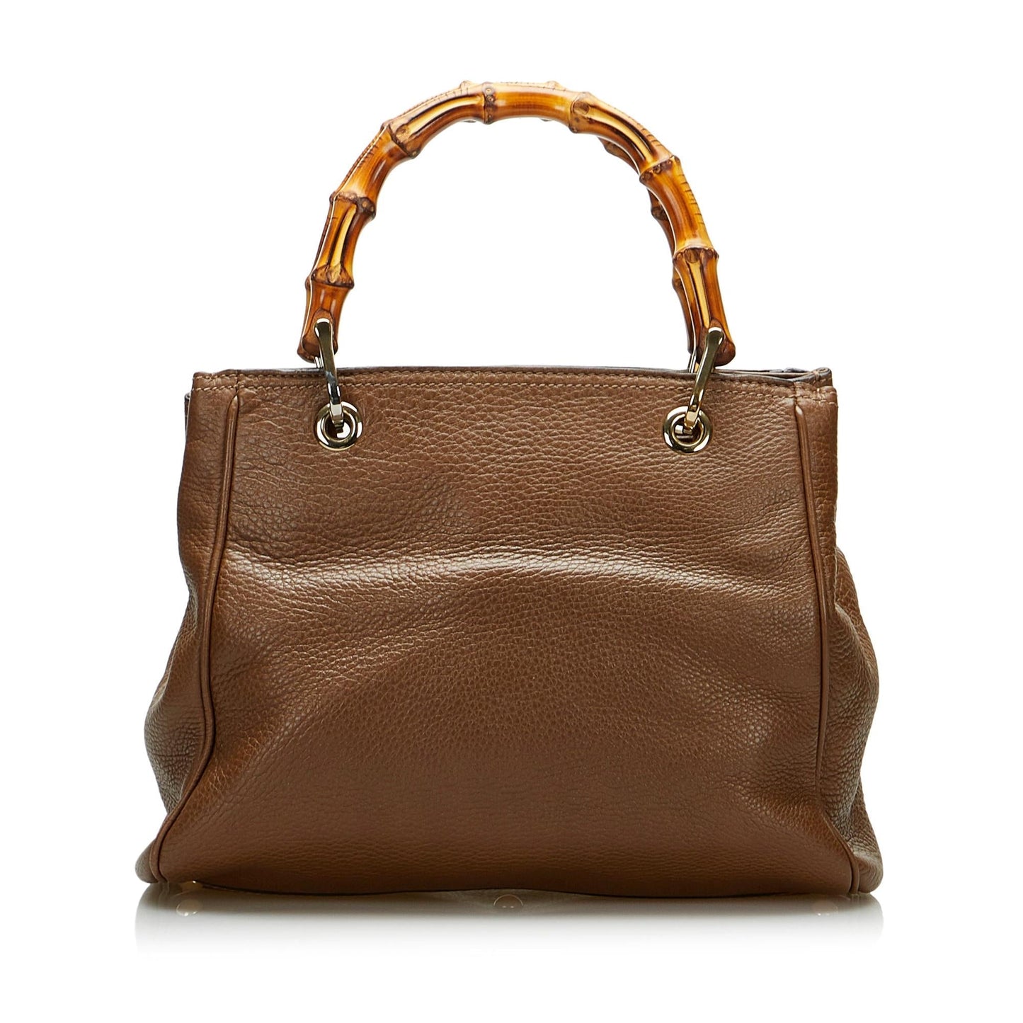 Gucci Bamboo Shopper SHG-i7yOym Calf Brown Satchel Bag