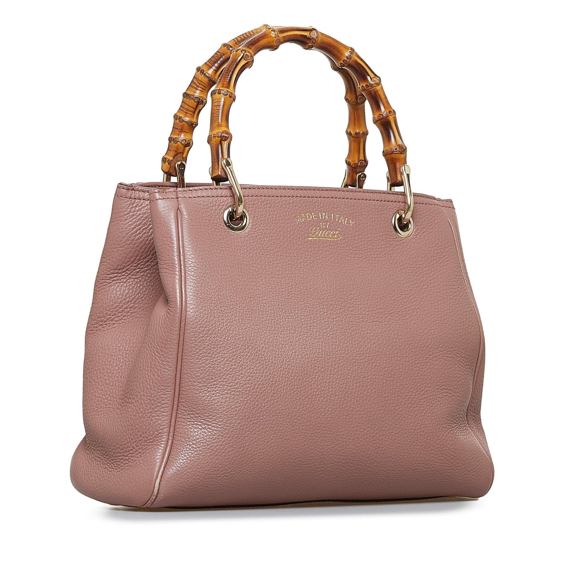Gucci Bamboo Shopper SHG-eQpxaN Calf Brown Satchel Bag