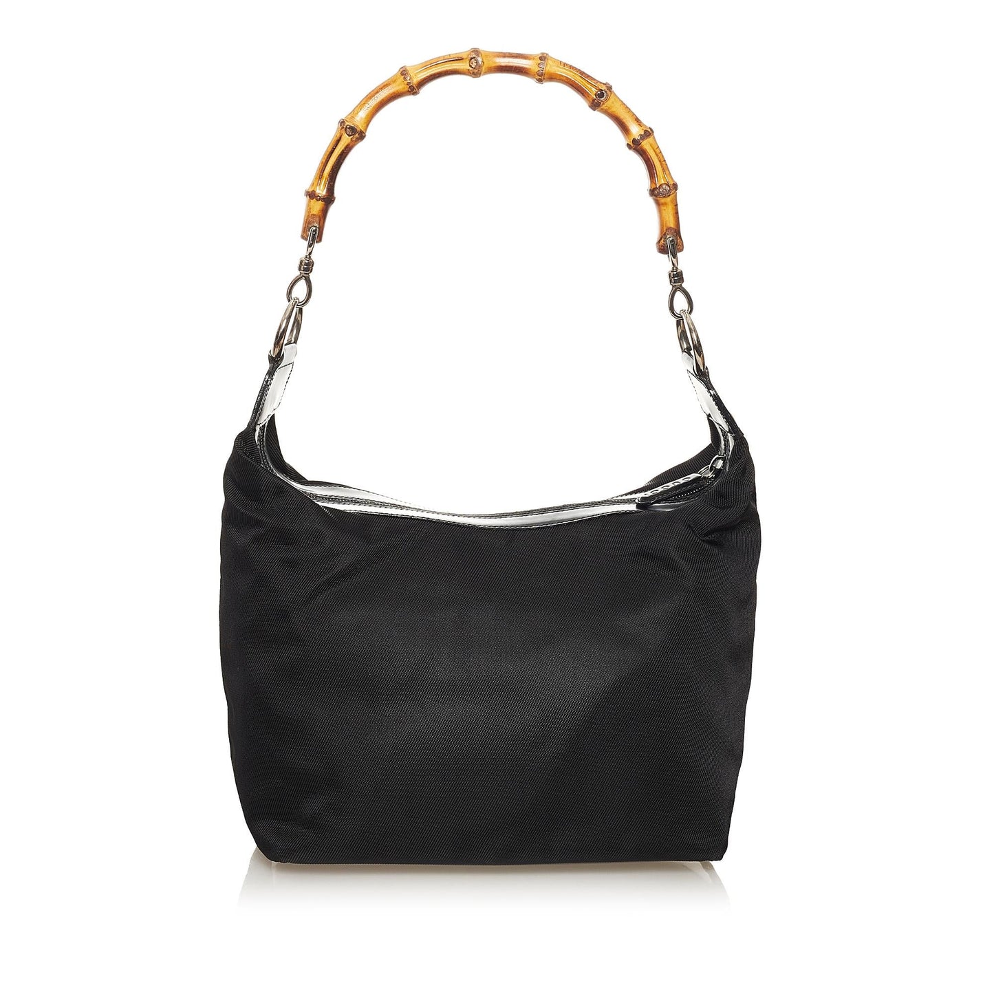 Gucci Bamboo SHG-nrinWE Canvas Black Shoulder Bag