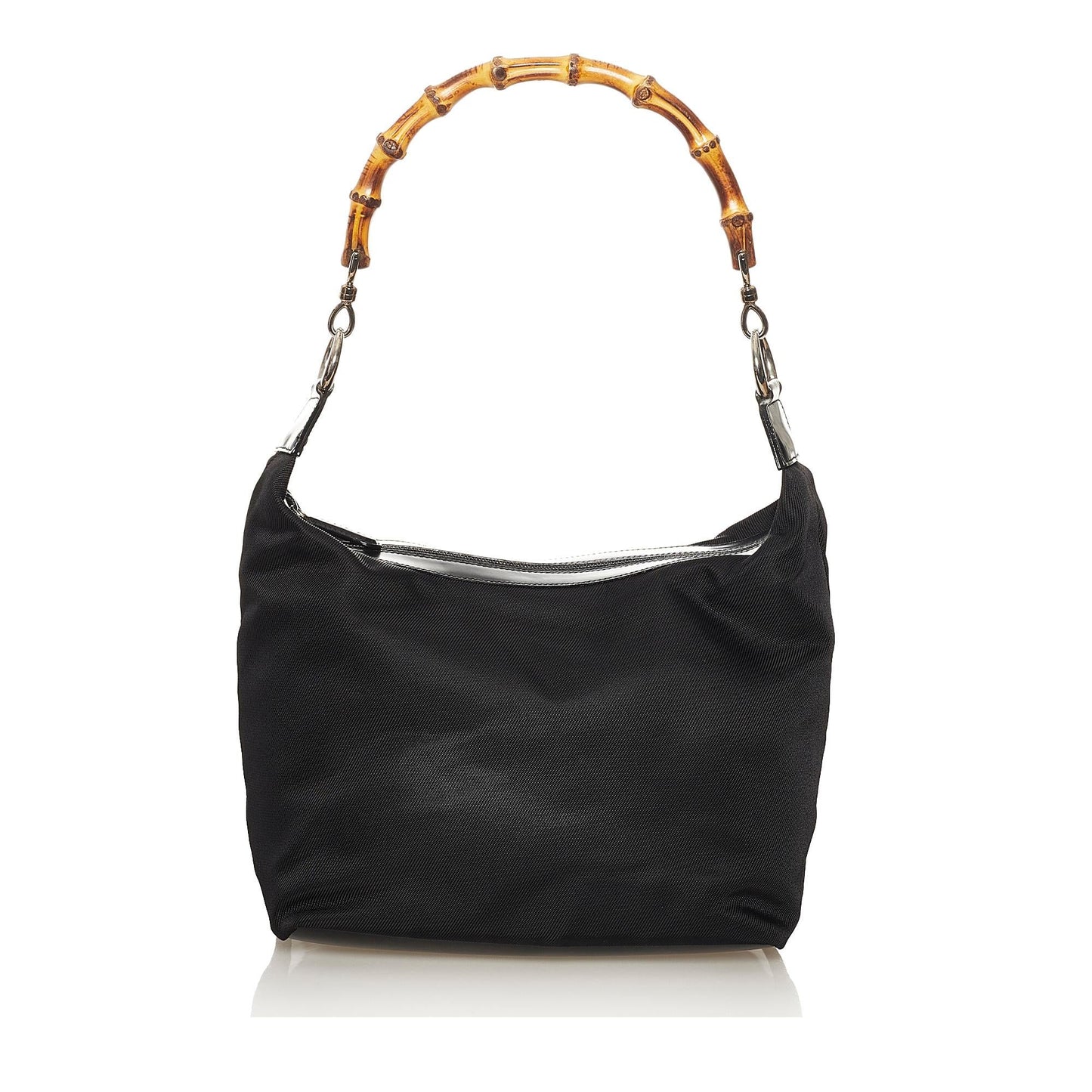 Gucci Bamboo SHG-nrinWE Canvas Black Shoulder Bag