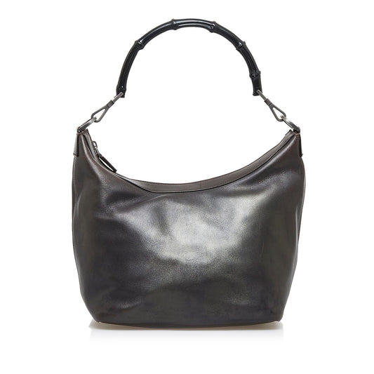 Gucci Bamboo SHG-EN3pZO Calf Brown Shoulder Bag