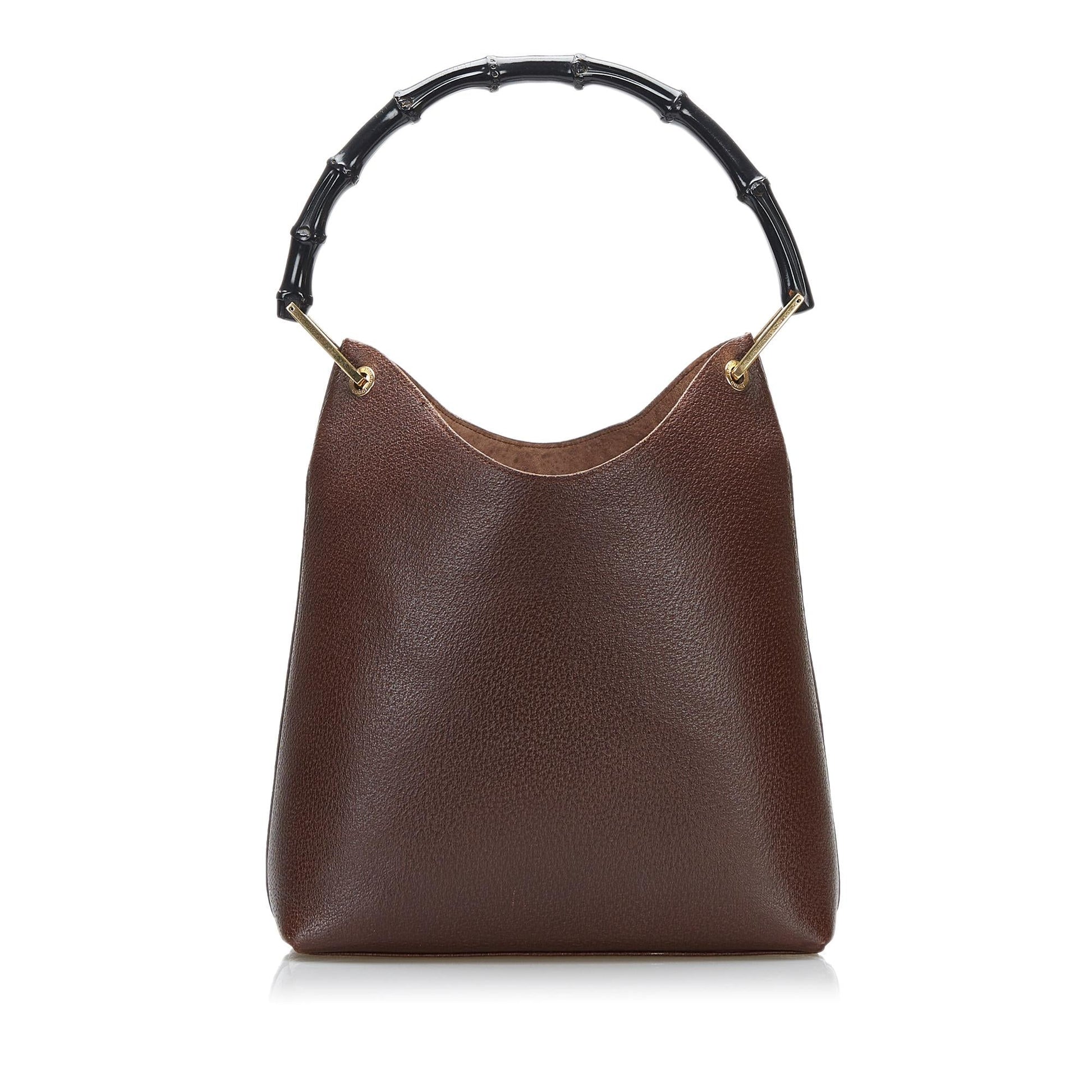 Gucci Bamboo SHG-yS4VE5 Calf Brown Shoulder Bag