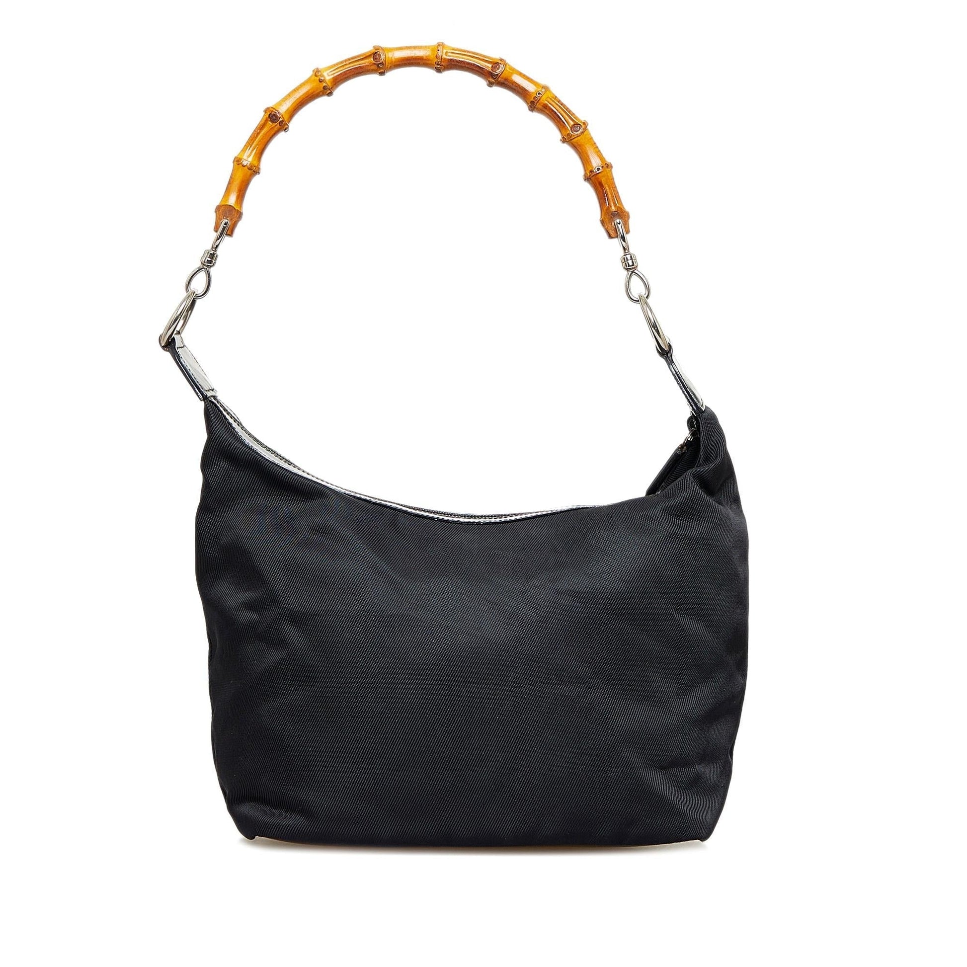 Gucci Bamboo SHG-d0sHtS Nylon Black Shoulder Bag