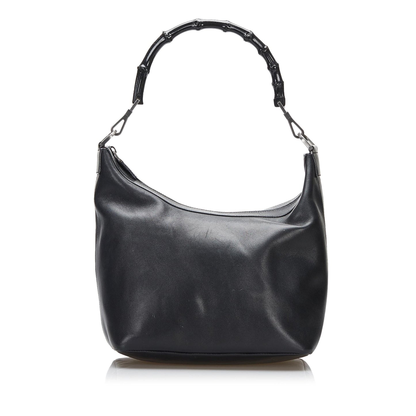 Gucci Bamboo SHG-o4NqKL Calf Black Shoulder Bag