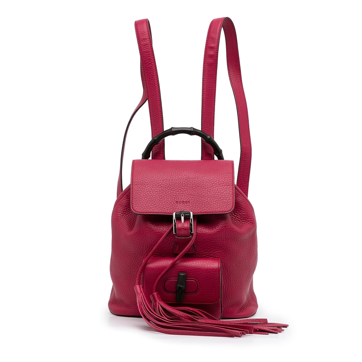 Gucci Bamboo Tassel Backpack SHG-WiEh6U Calf Pink