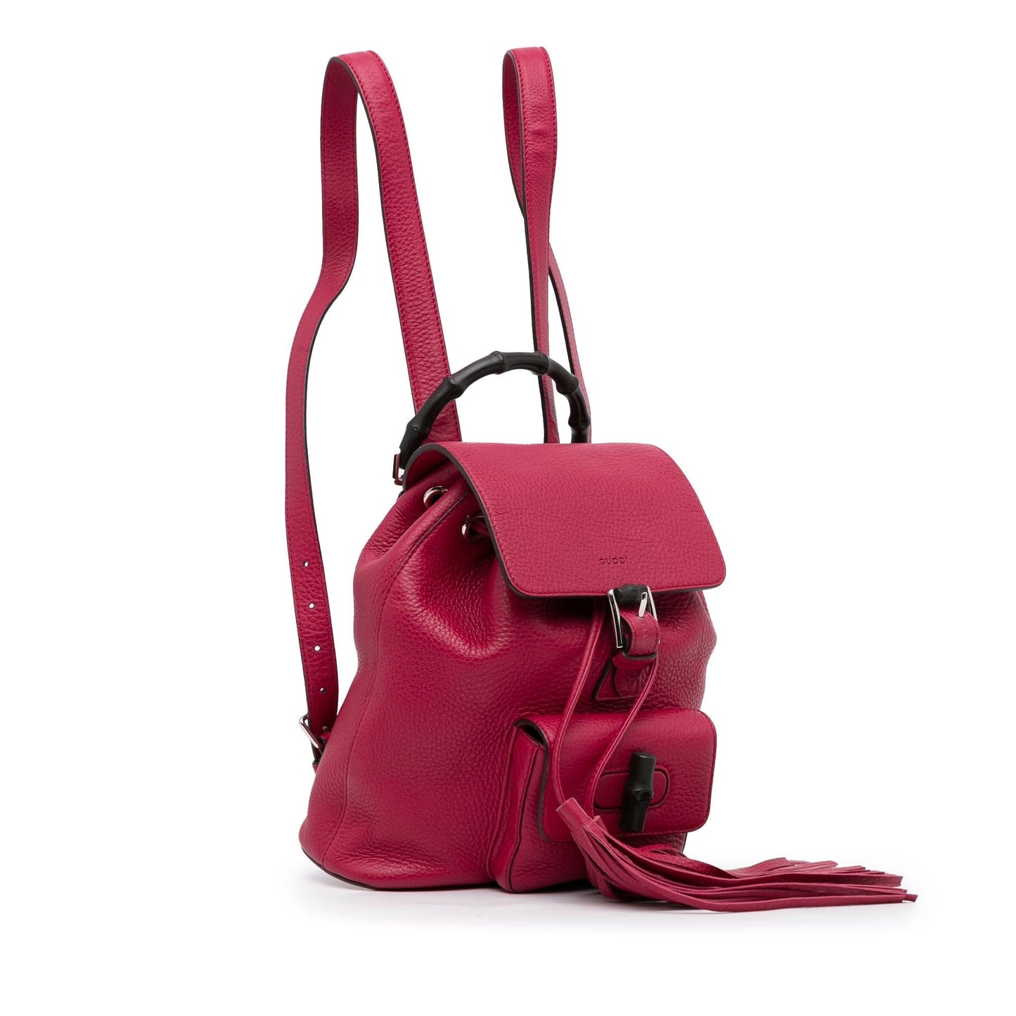 Gucci Bamboo Tassel Backpack SHG-WiEh6U Calf Pink
