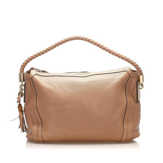 Gucci Bella SHG-P61oXZ Leather Calf Brown Tote Bag
